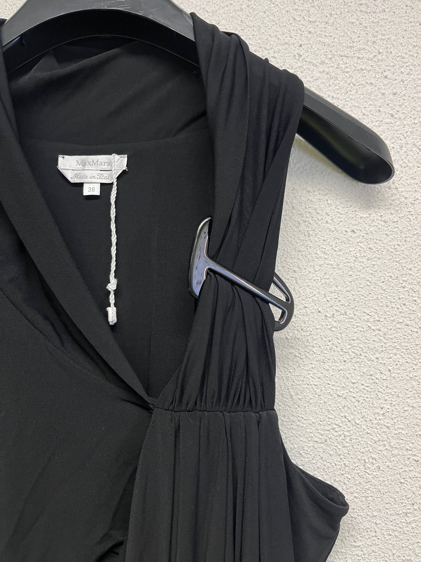 MAX MARA asymmetrical draped dress (M)