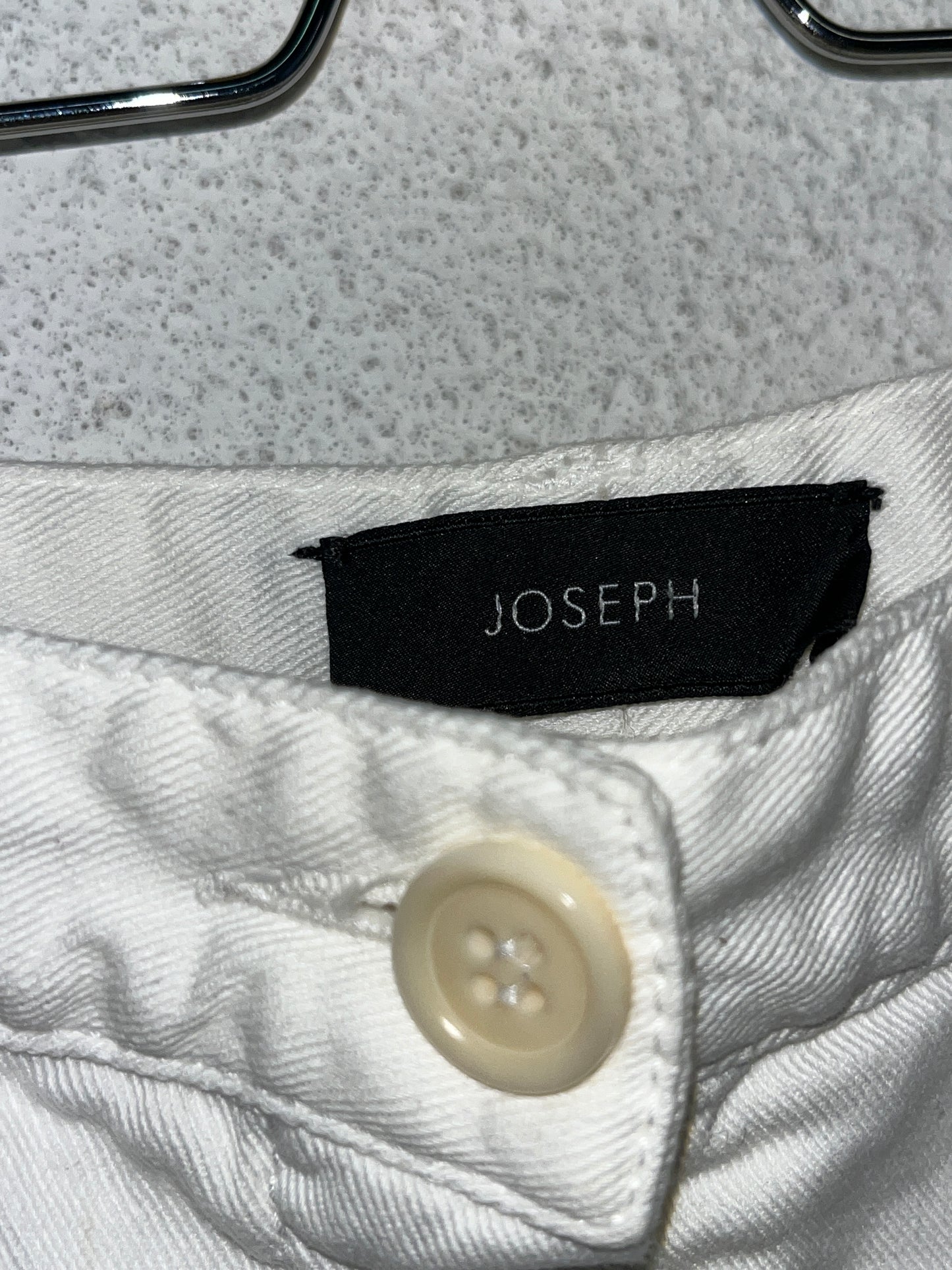 JOSEPH white zipper trousers (M)