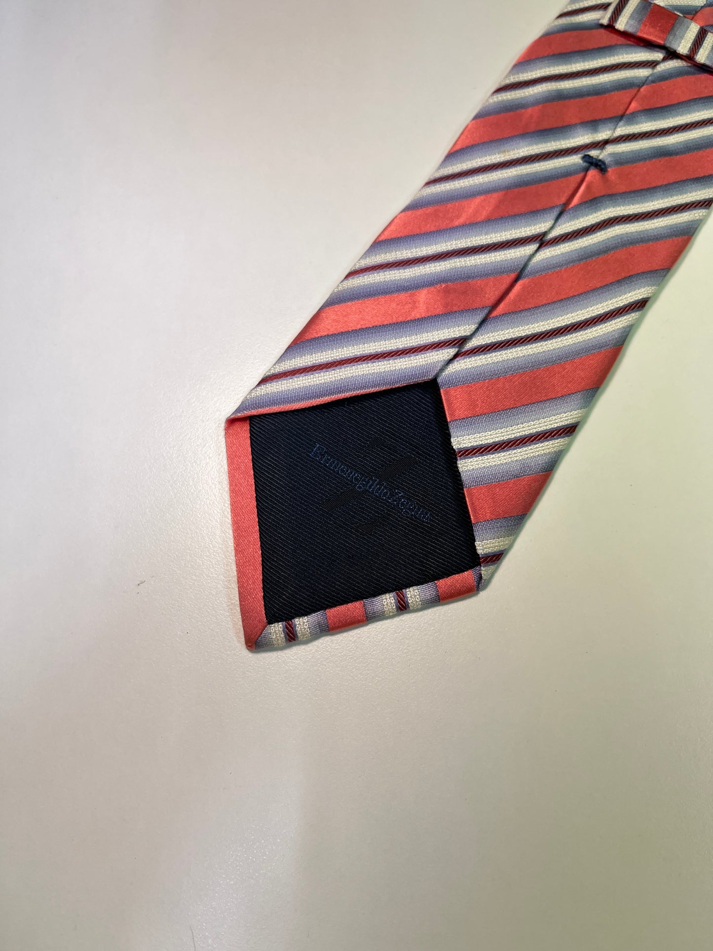 ZEGNA striped silk tie