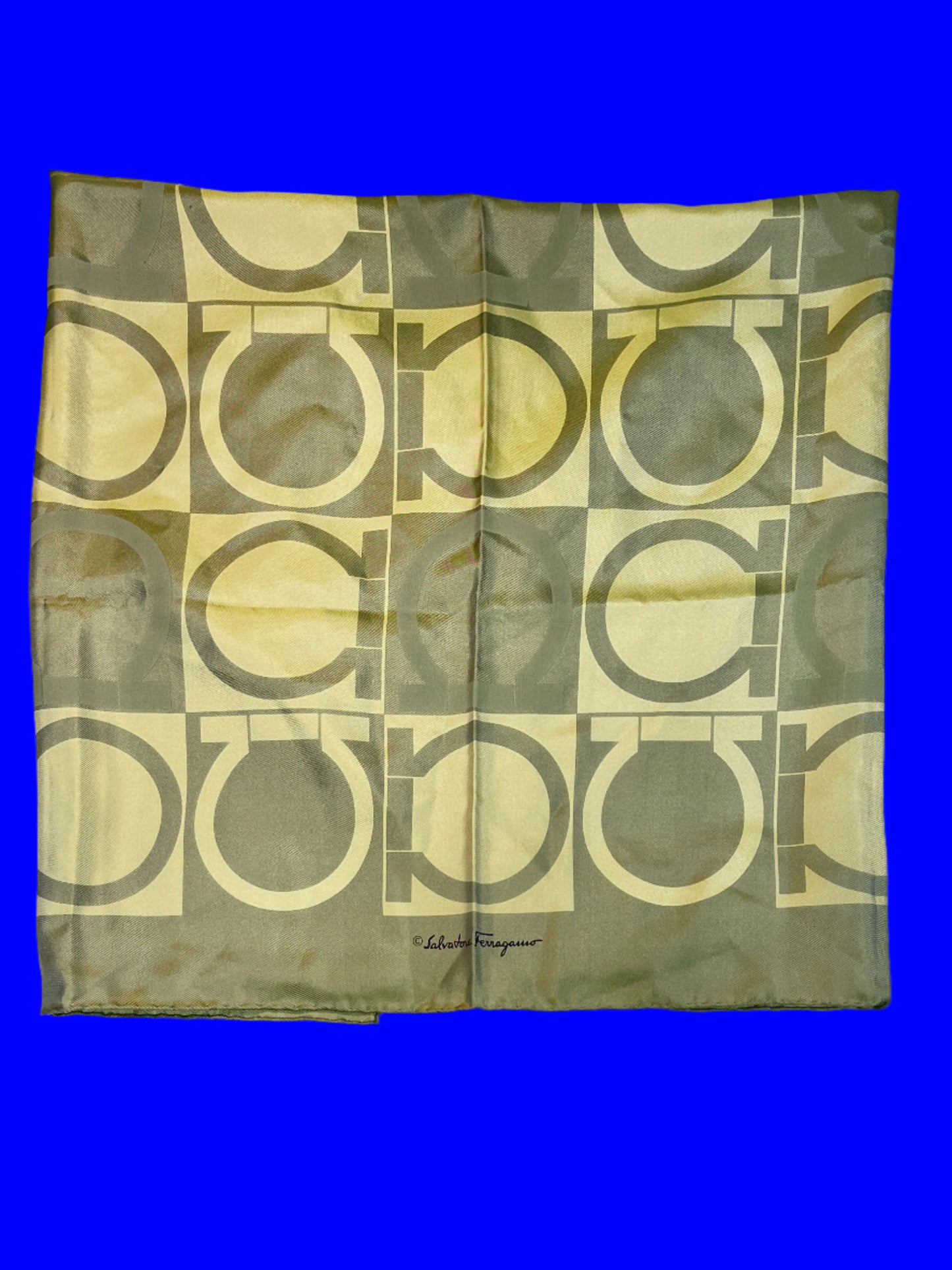 FERRAGAMO monogram silk handkerchief