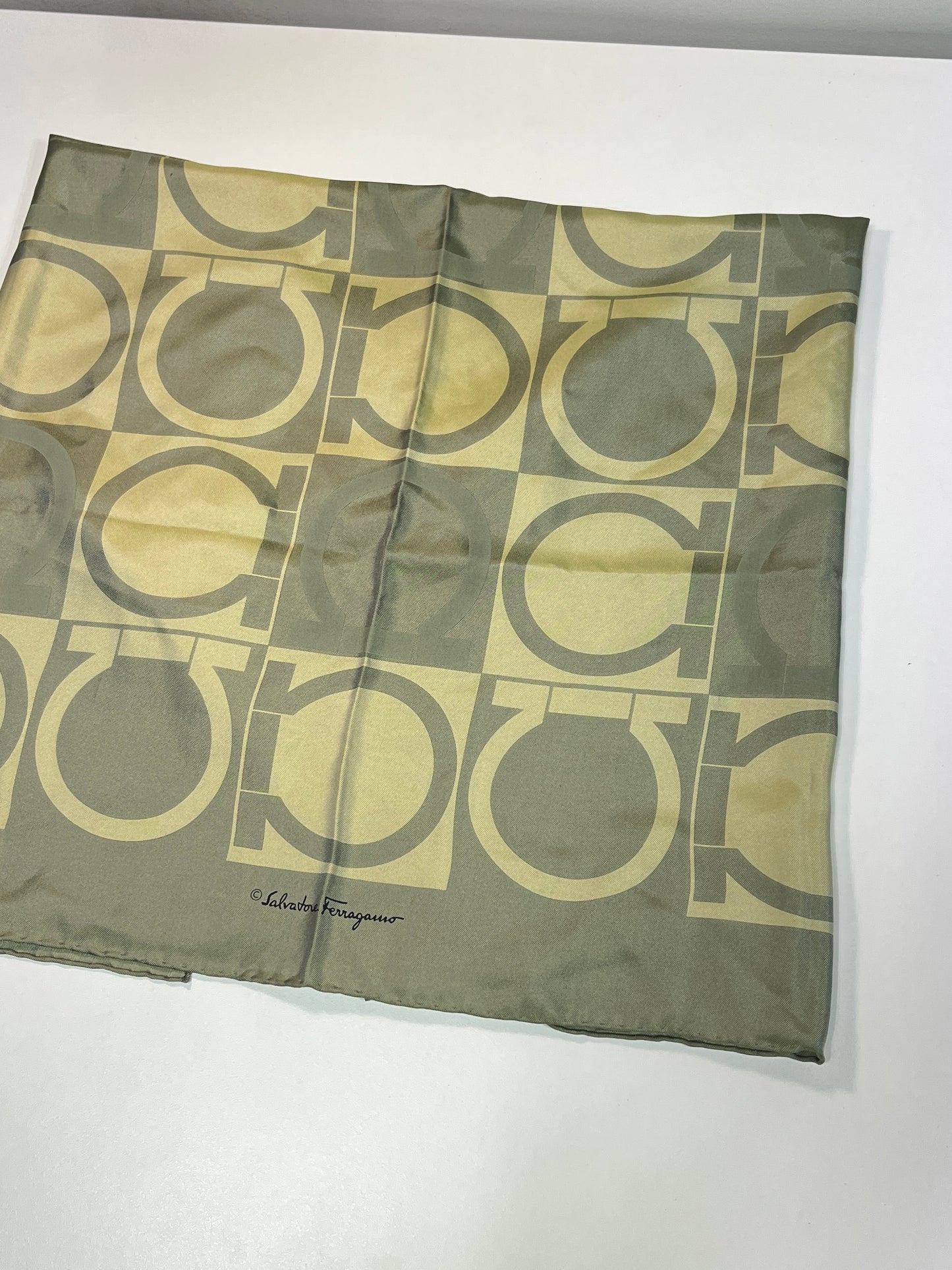 FERRAGAMO monogram silk handkerchief