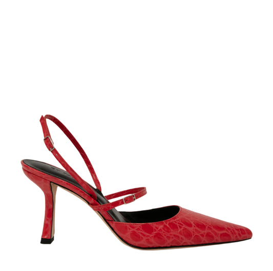 BY FAR red leather heels (37IT)