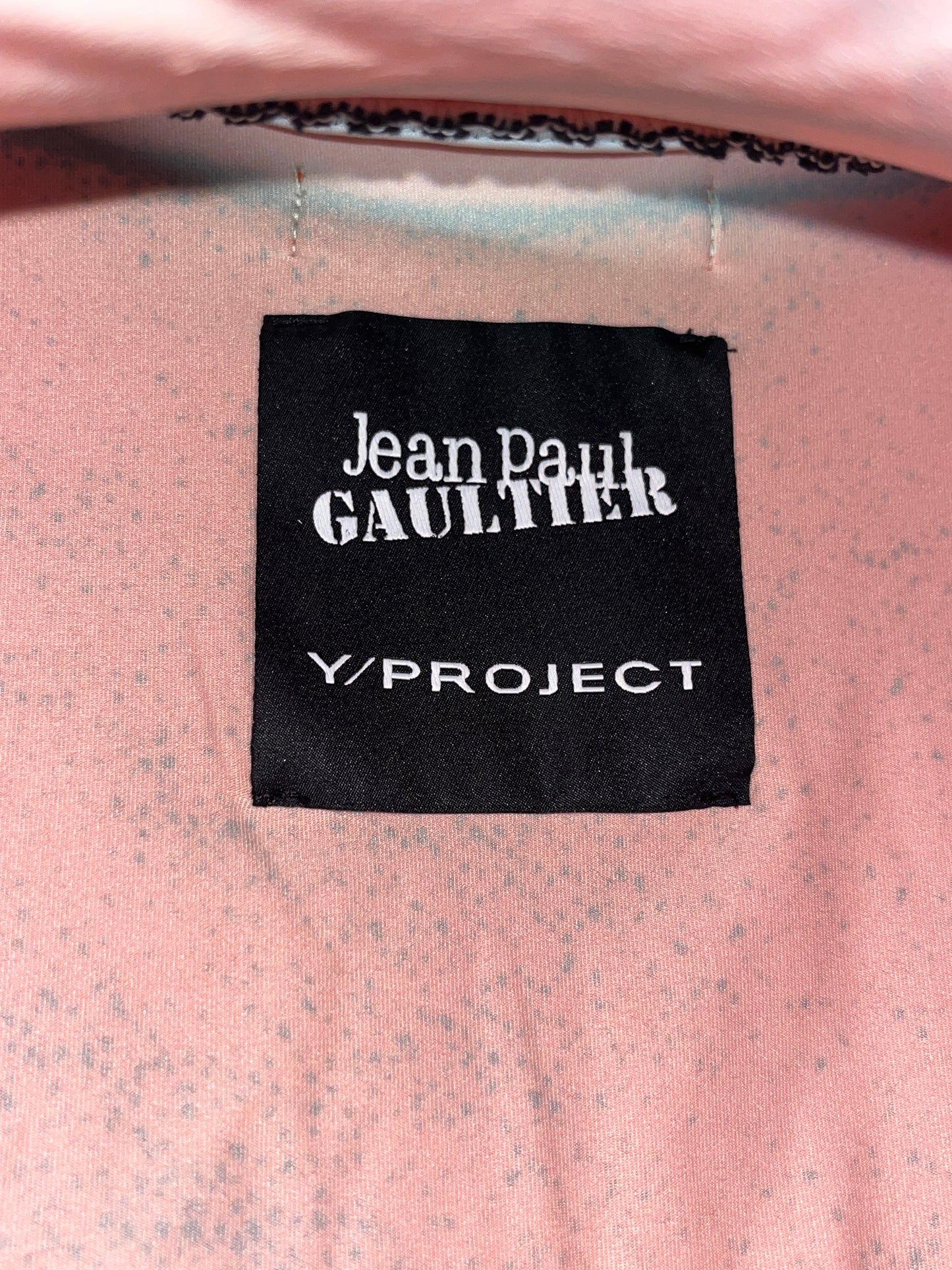 Y/PROJECT x JEAN PAUL GAULTIER red printed cable knit longsleeve