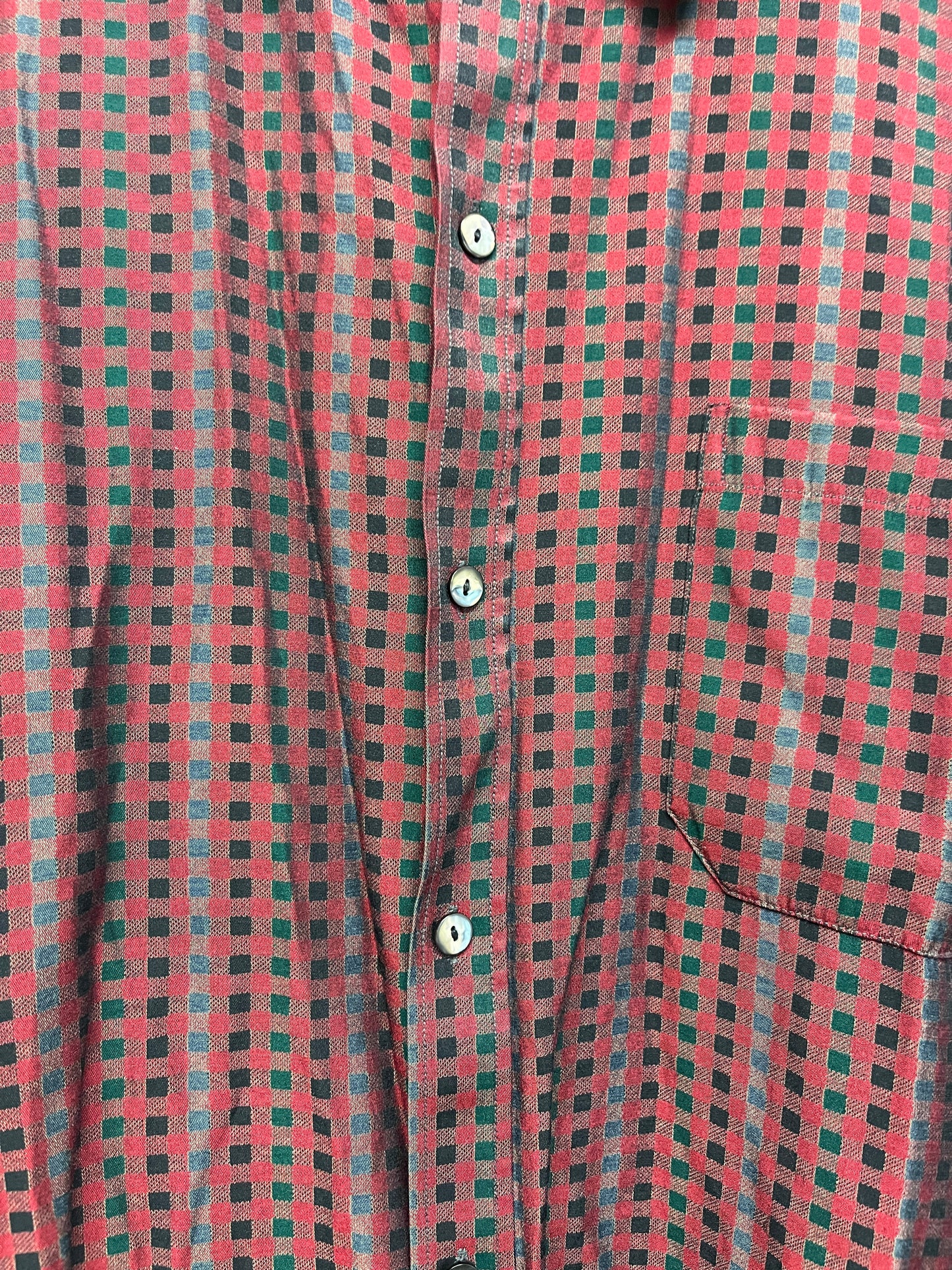 VINTAGE checkered shirt (M)