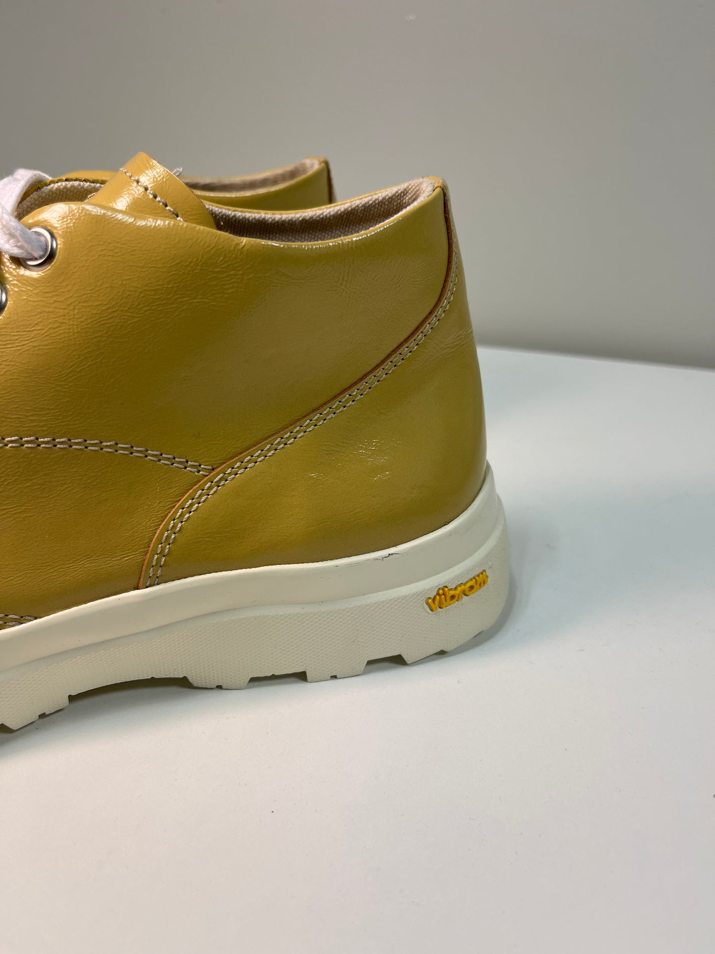 OUR LEGACY Tar Dip yellow leather mid shoes (41)