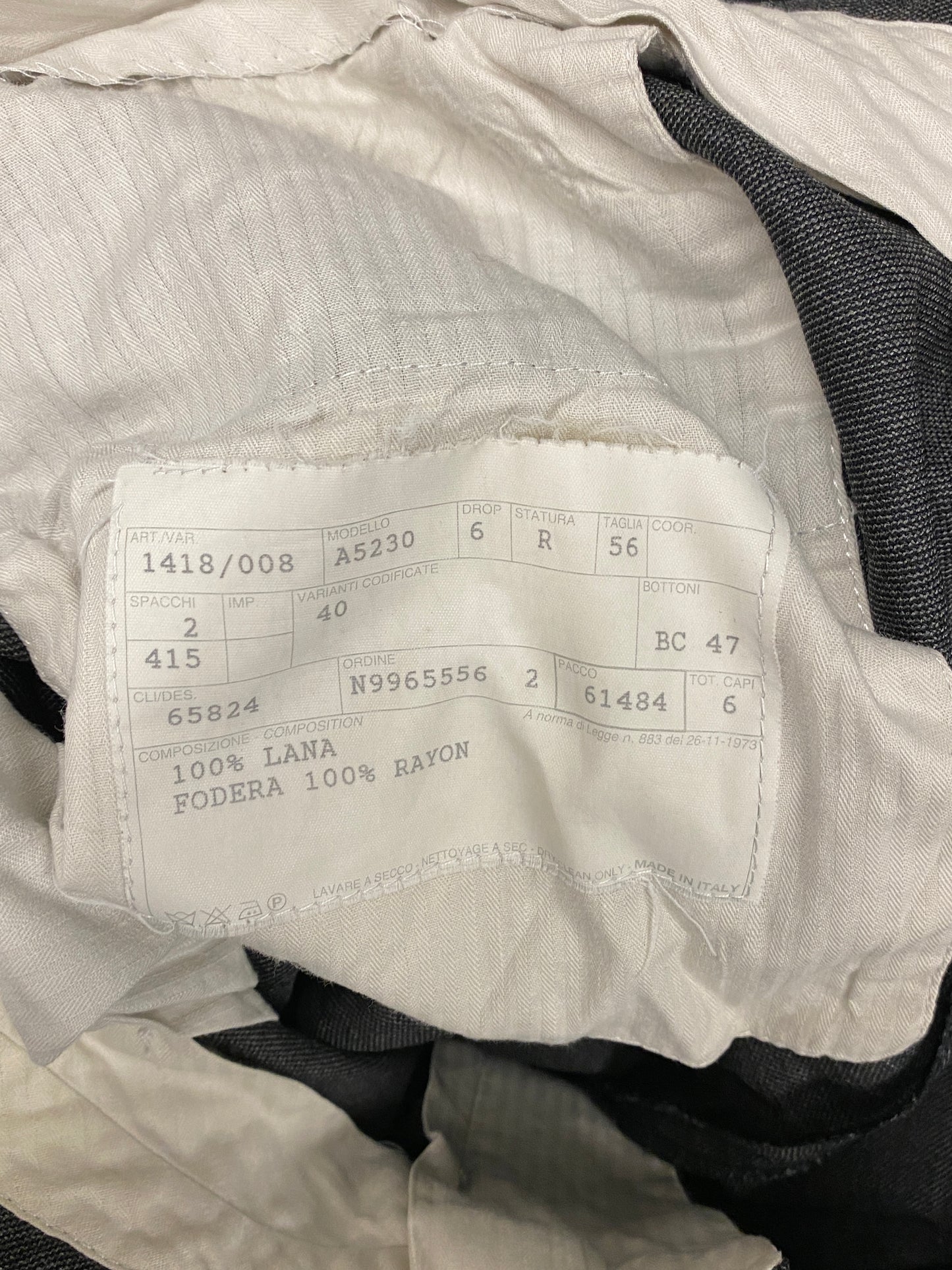 BURBERRY wool suit (54/XXL)