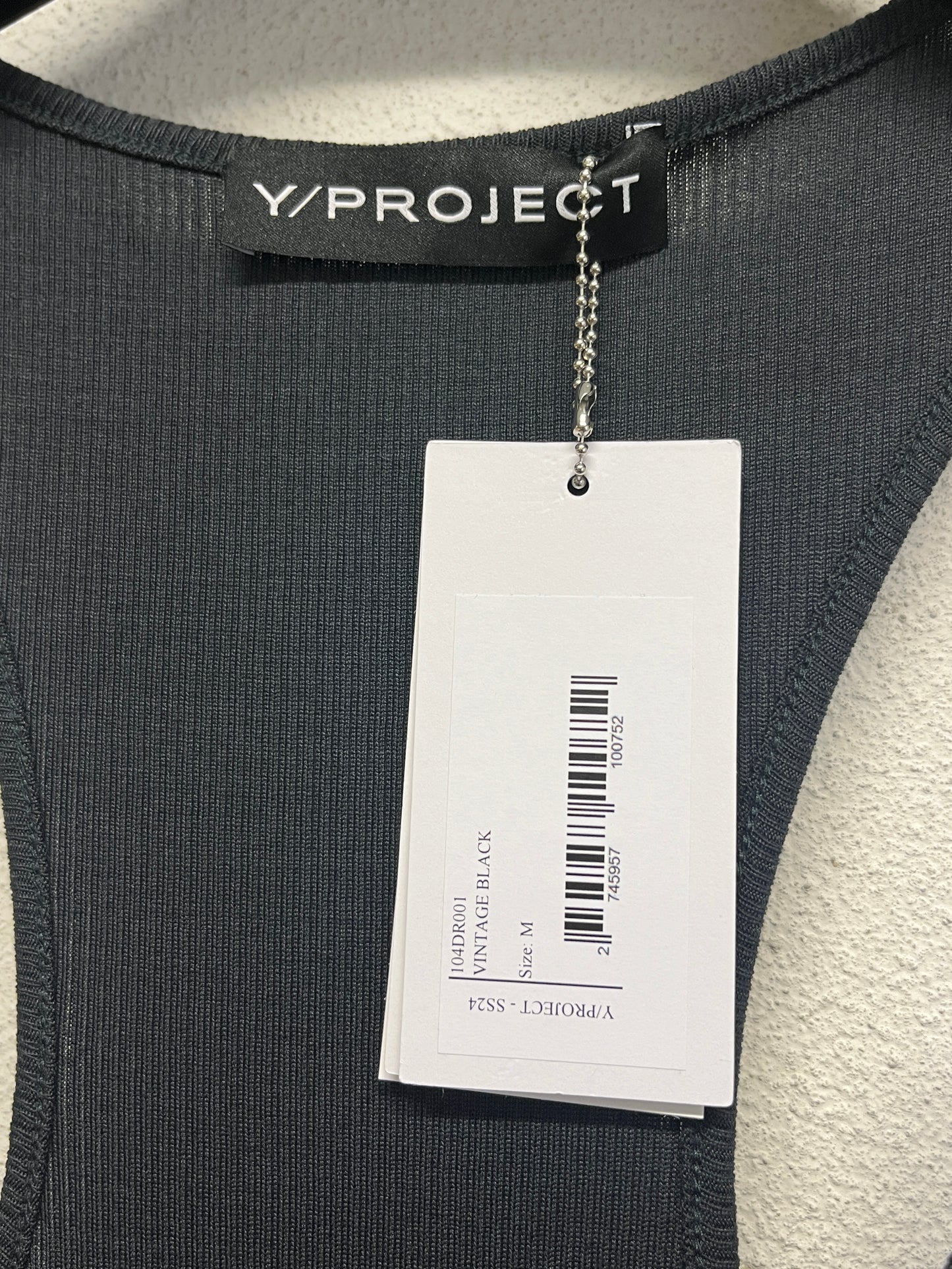 Y/PROJECT invisible strap dress (M)