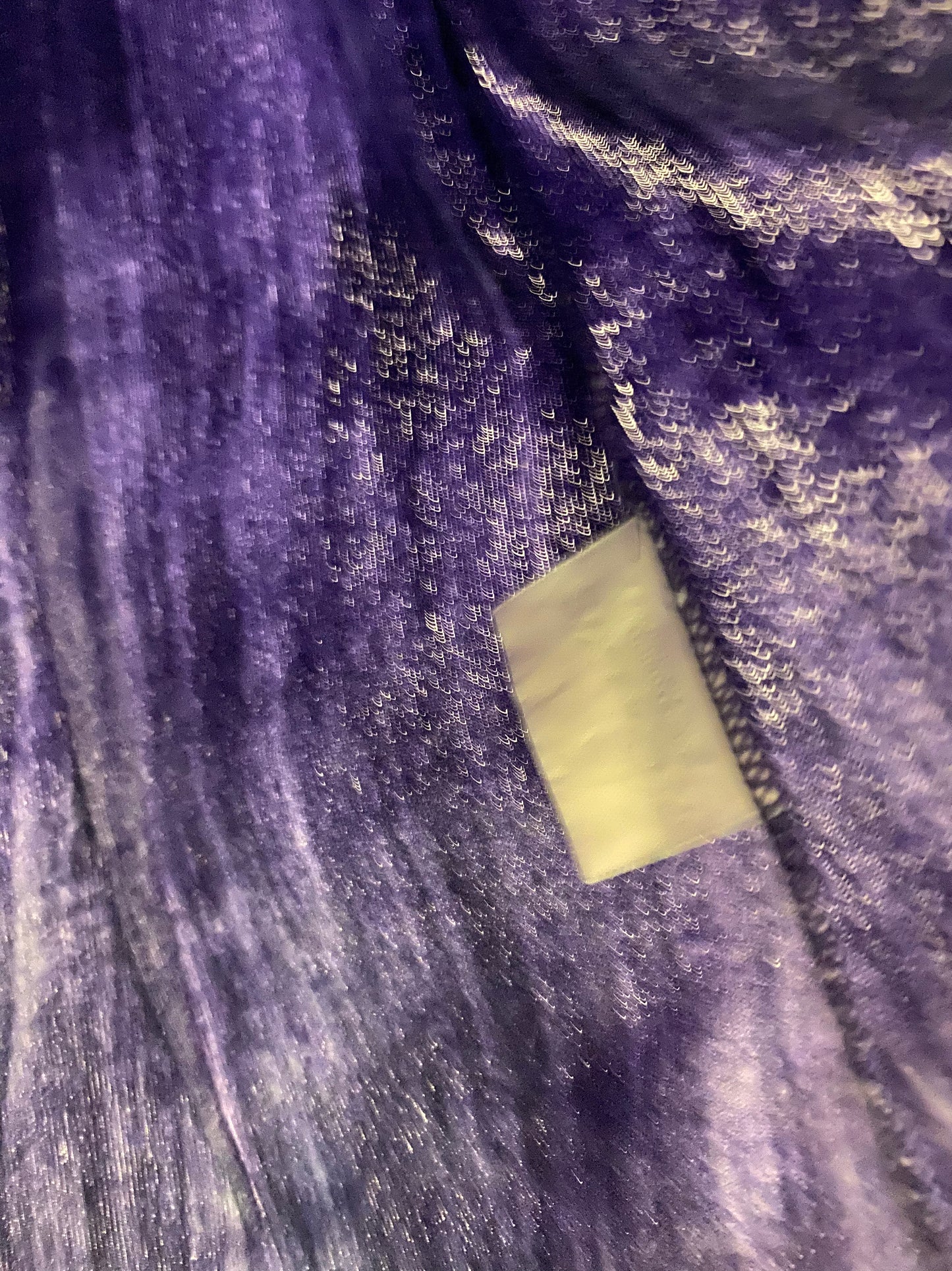 MISS SIXTY purple velvet button-up shirt (M)