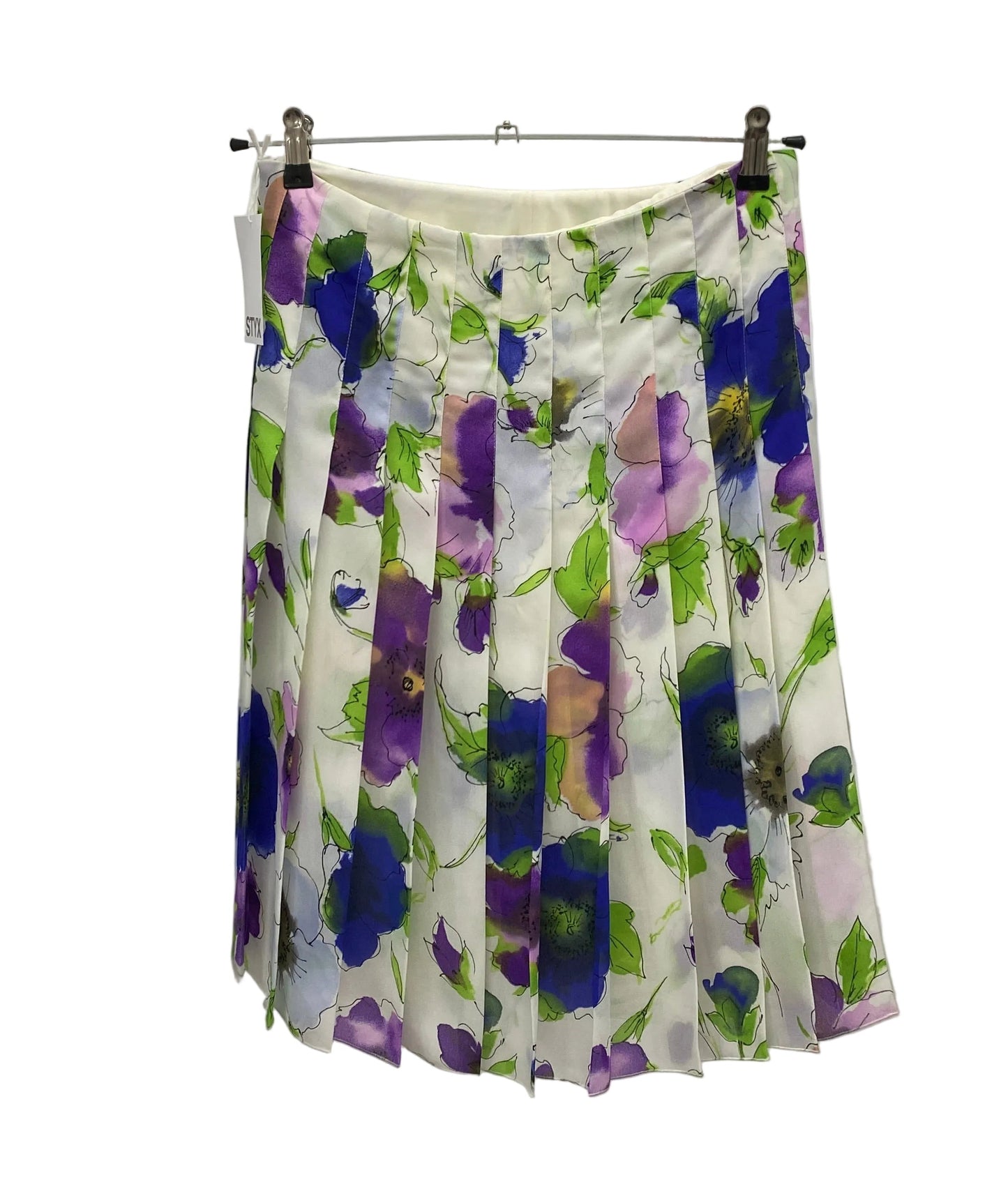ARMANI floral pleated skirt (L)
