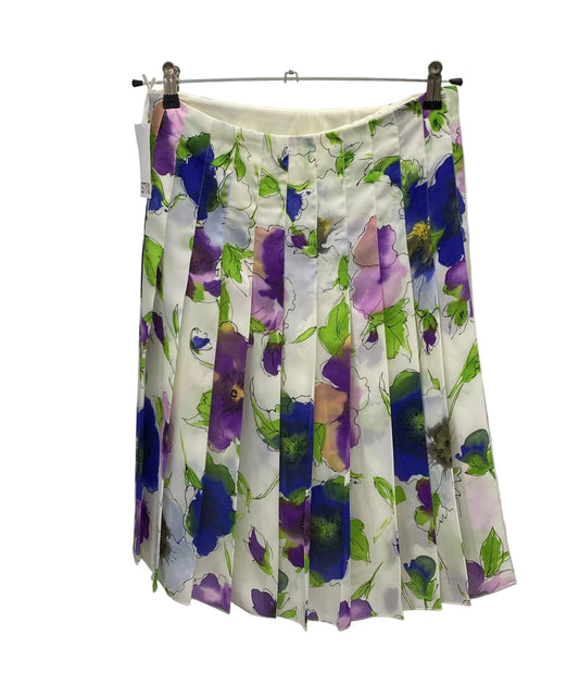 ARMANI floral pleated skirt (L)