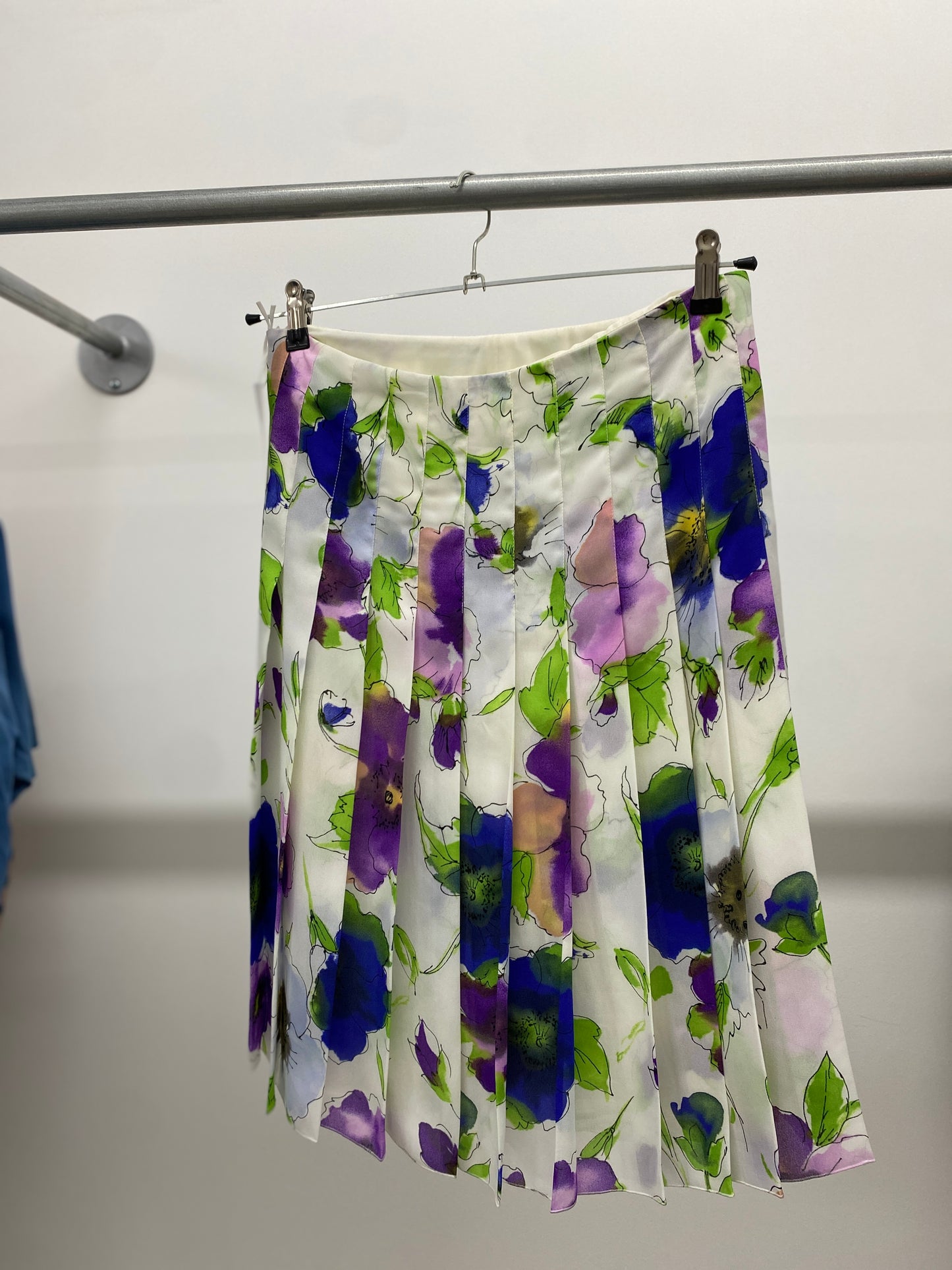 ARMANI floral pleated skirt (L)