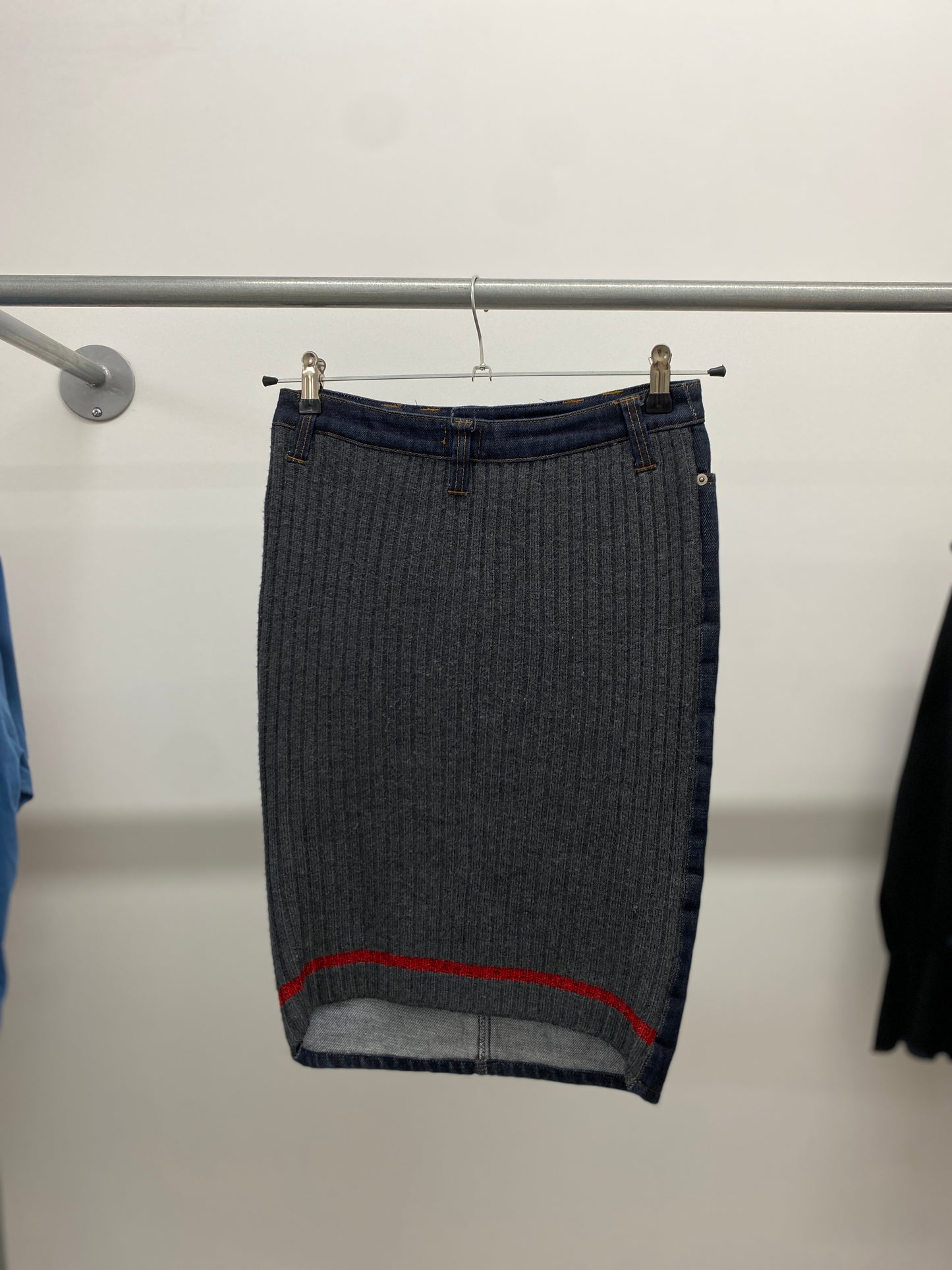 DOLCE & GABBANA wool and denim skirt (M)