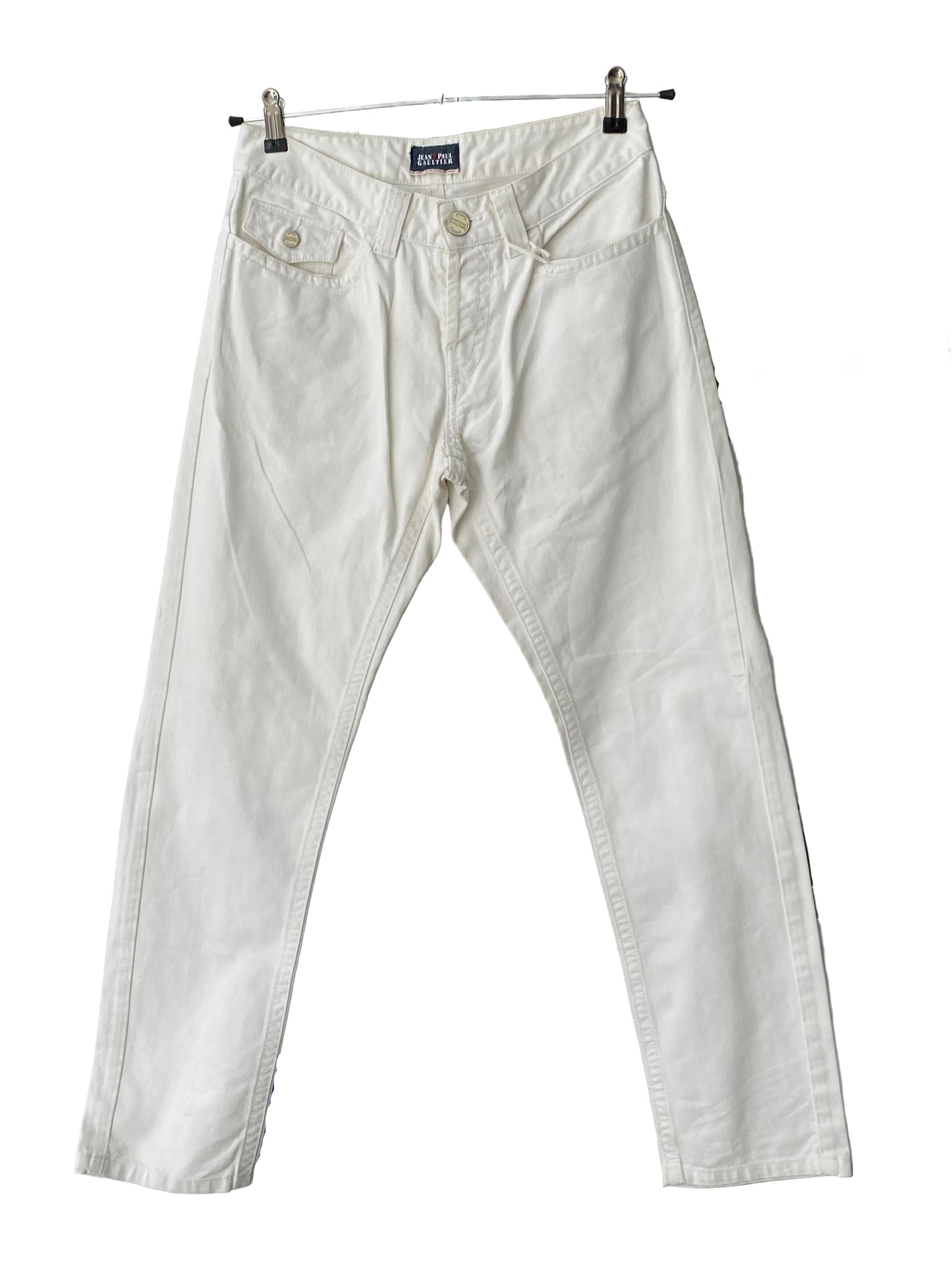 JEAN PAUL GAULTIER white jeans (S)