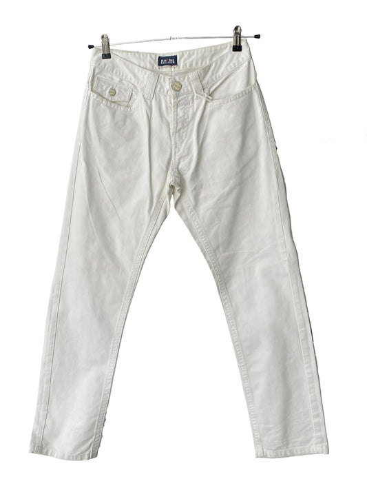 JEAN PAUL GAULTIER white jeans (S)