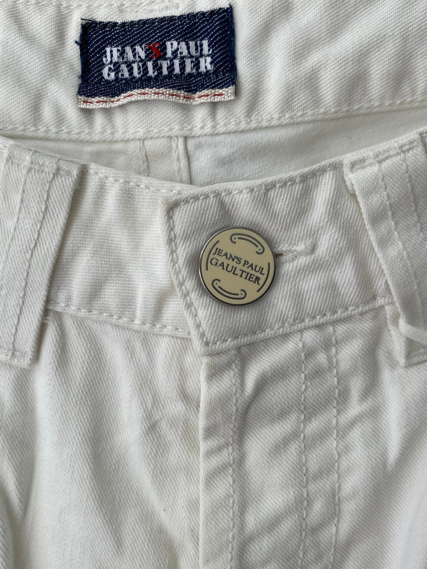 JEAN PAUL GAULTIER white jeans (S)