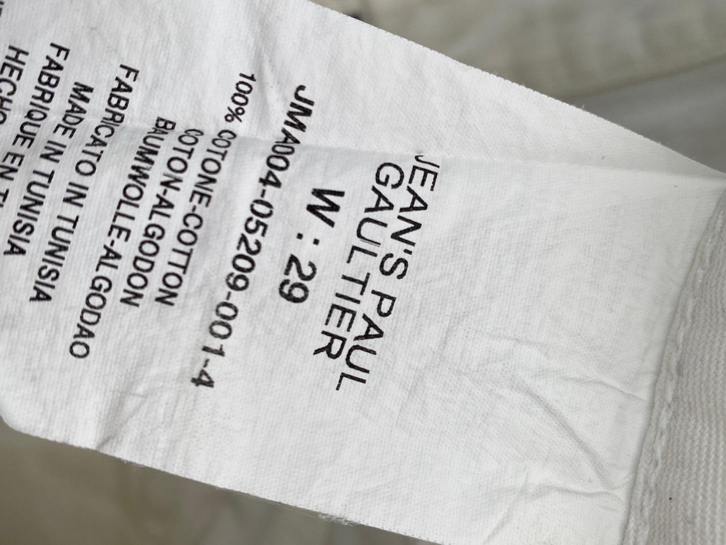 JEAN PAUL GAULTIER white jeans (S)