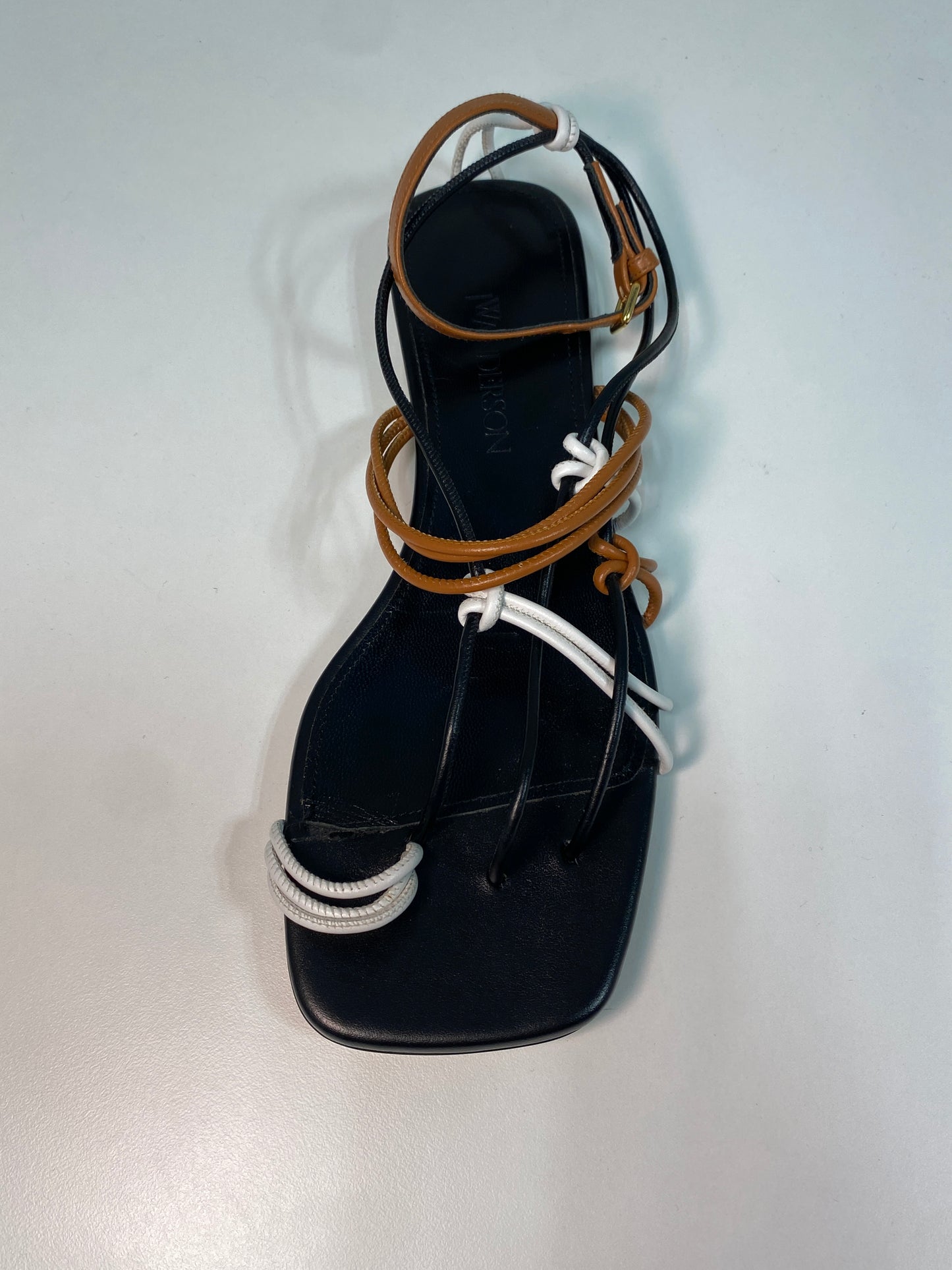 JW ANDERSON black leather sandals (37)
