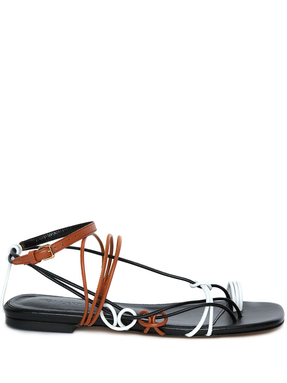 JW ANDERSON black leather sandals (37)
