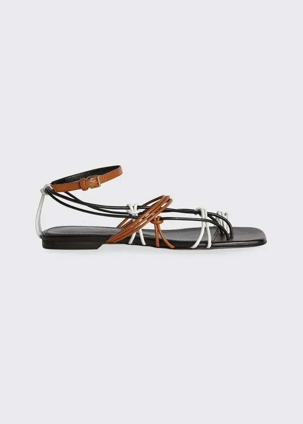 JW ANDERSON black leather sandals (37)