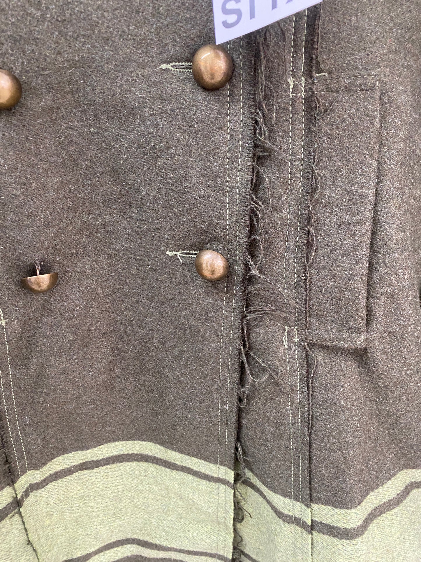 VINTAGE wool trench coat (M)