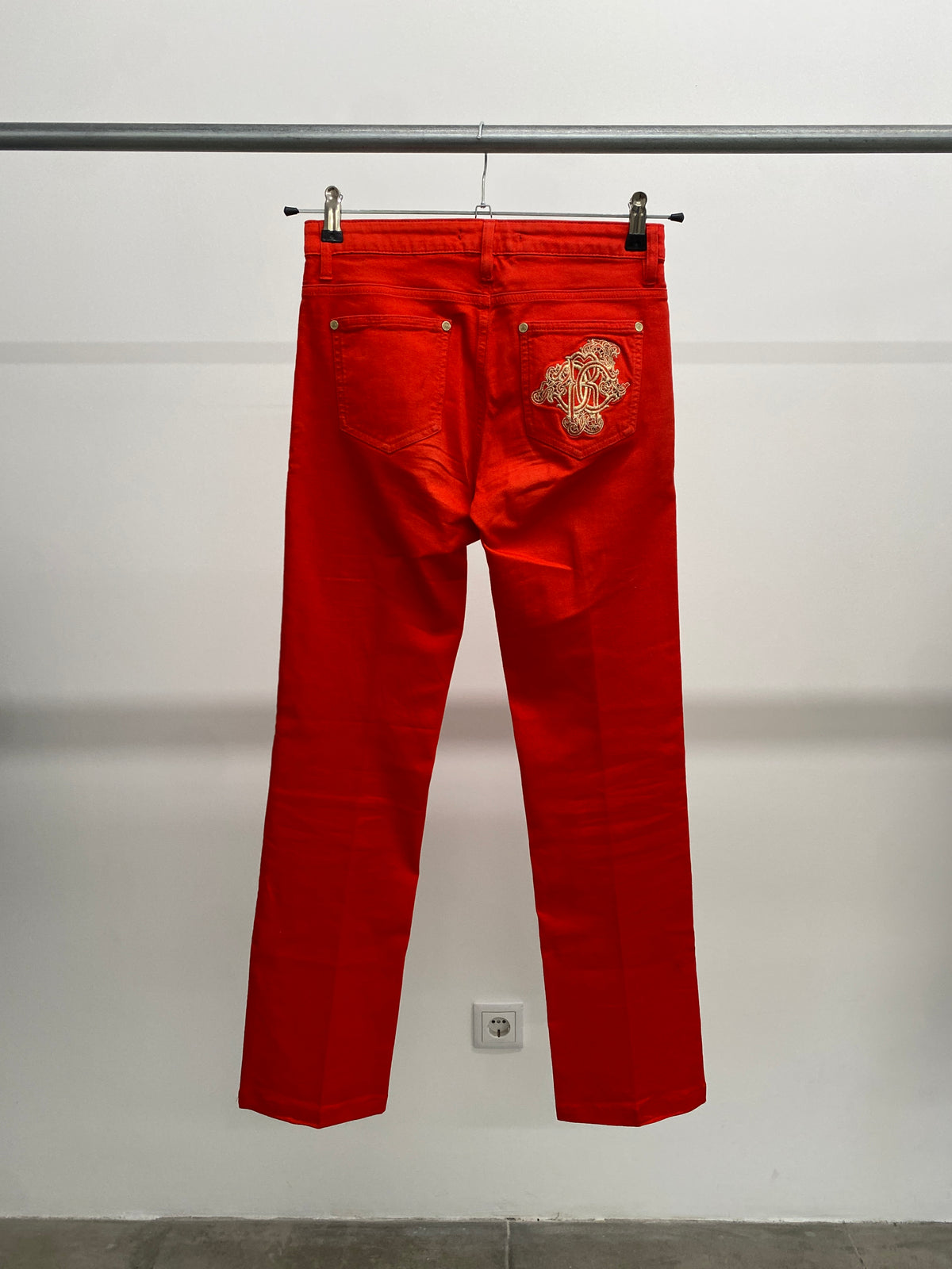 Roberto Cavalli red trousers (38)