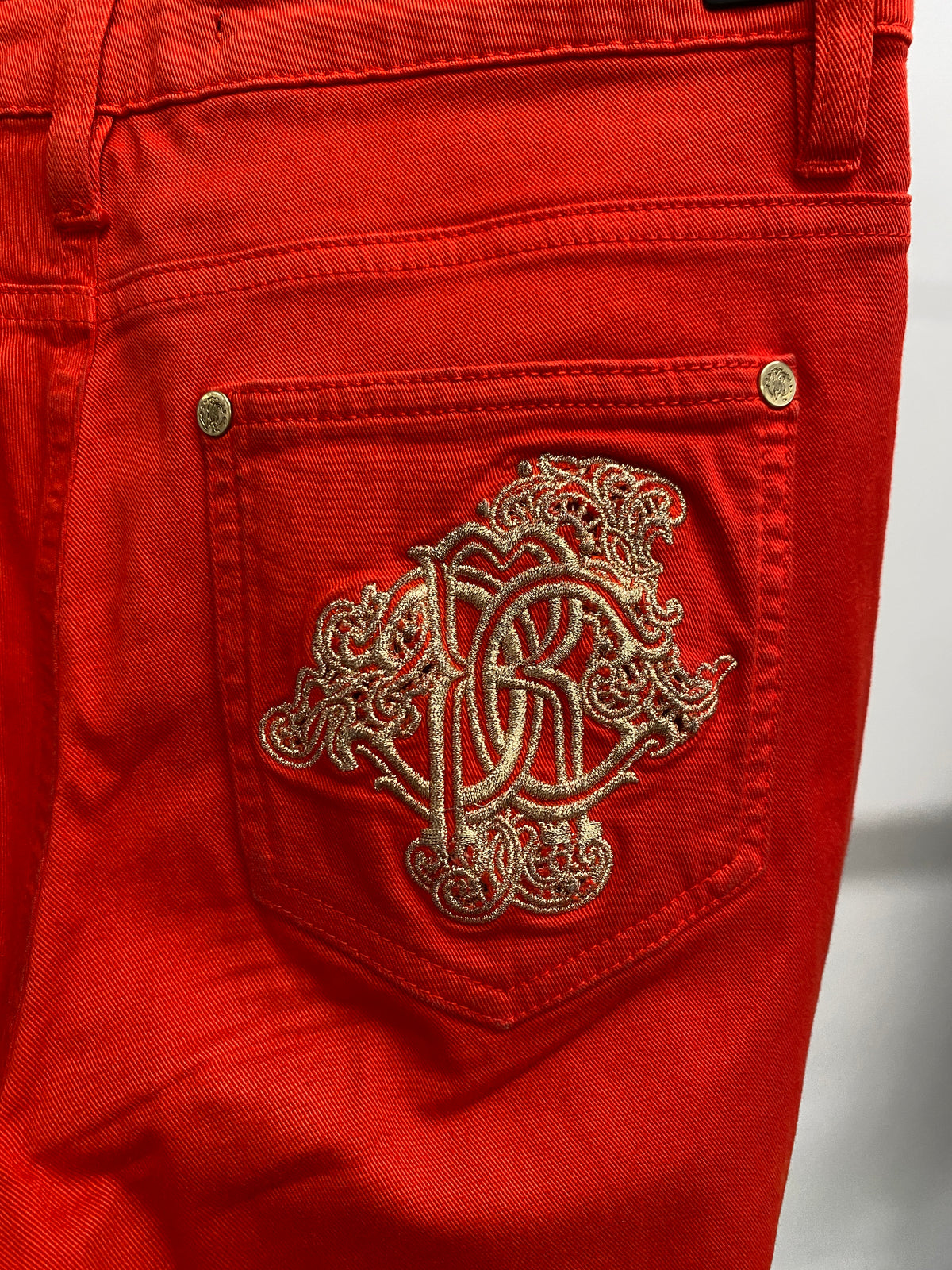 Roberto Cavalli red trousers (38)