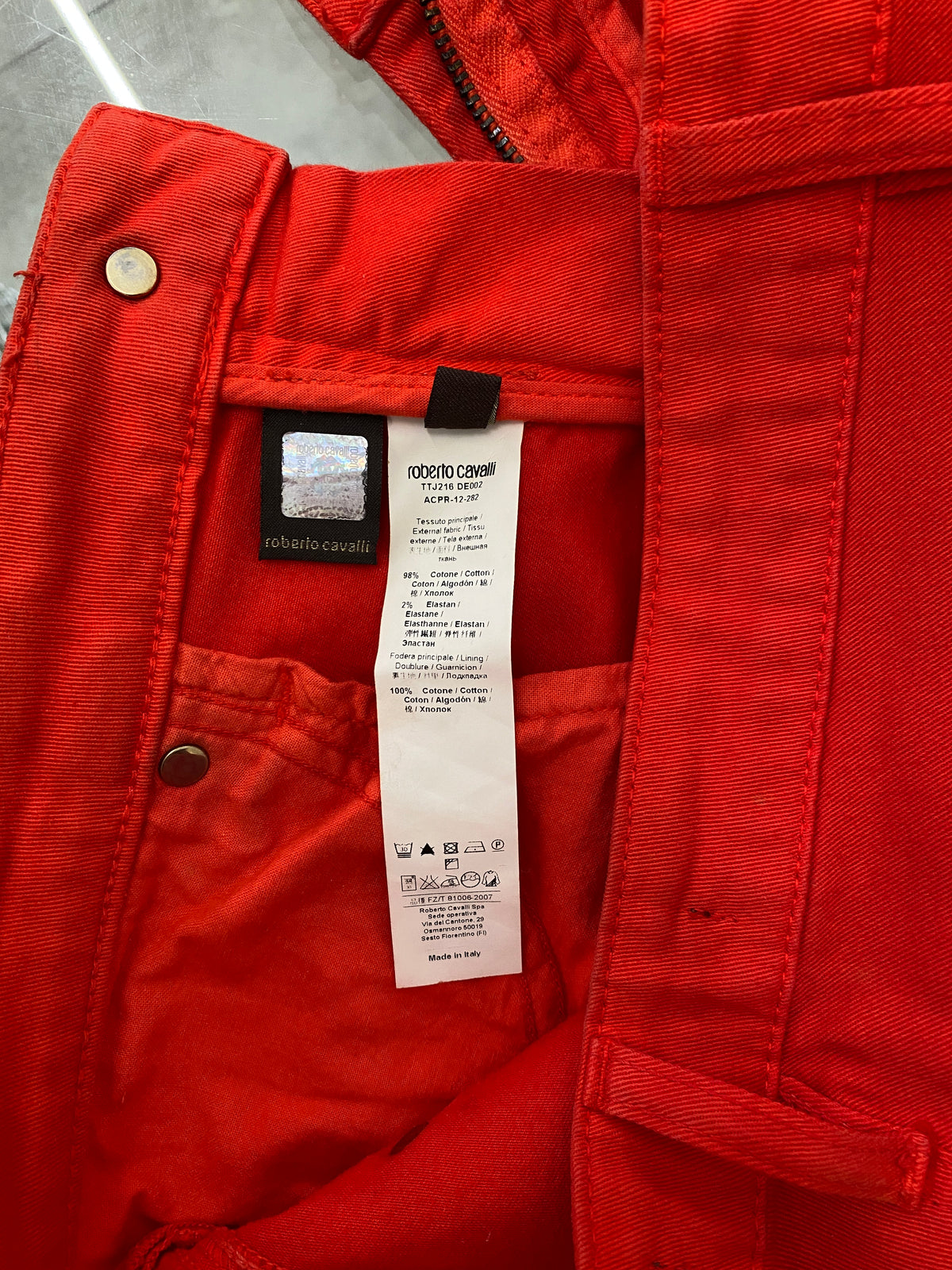 Roberto Cavalli red trousers (38)