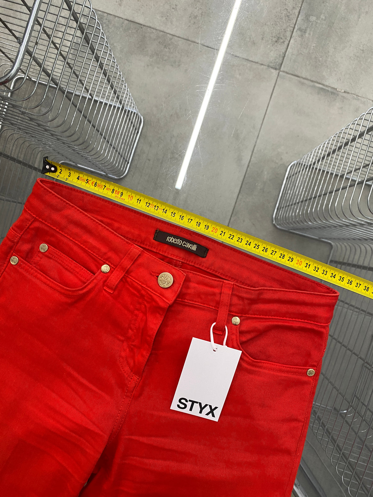 Roberto Cavalli red trousers (38)