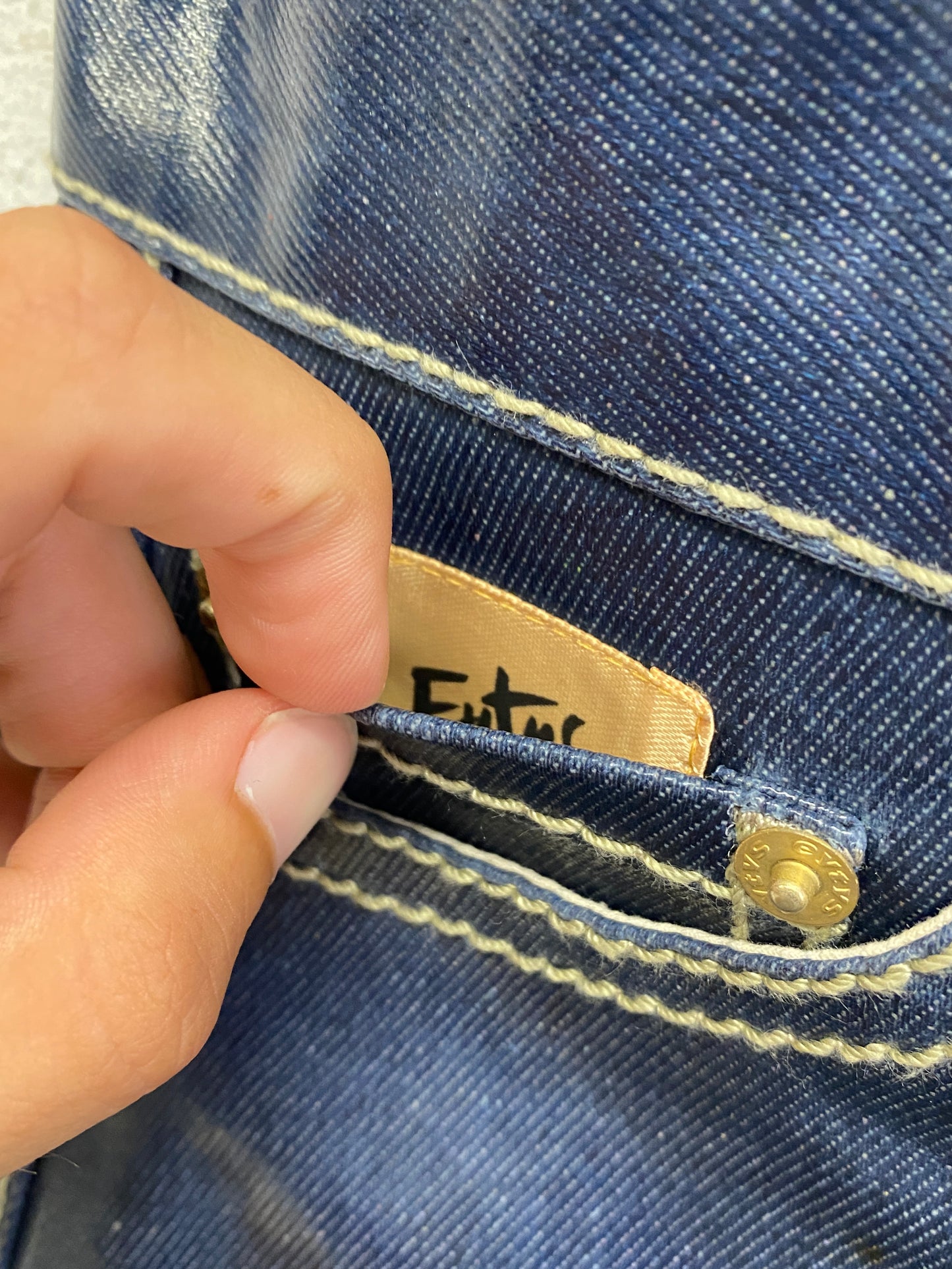 EYTYS blue vynil pants (XS)