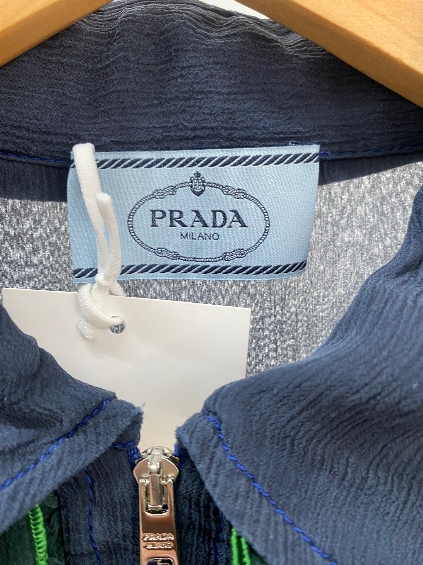PRADA polo shirt with ruffled details (S)