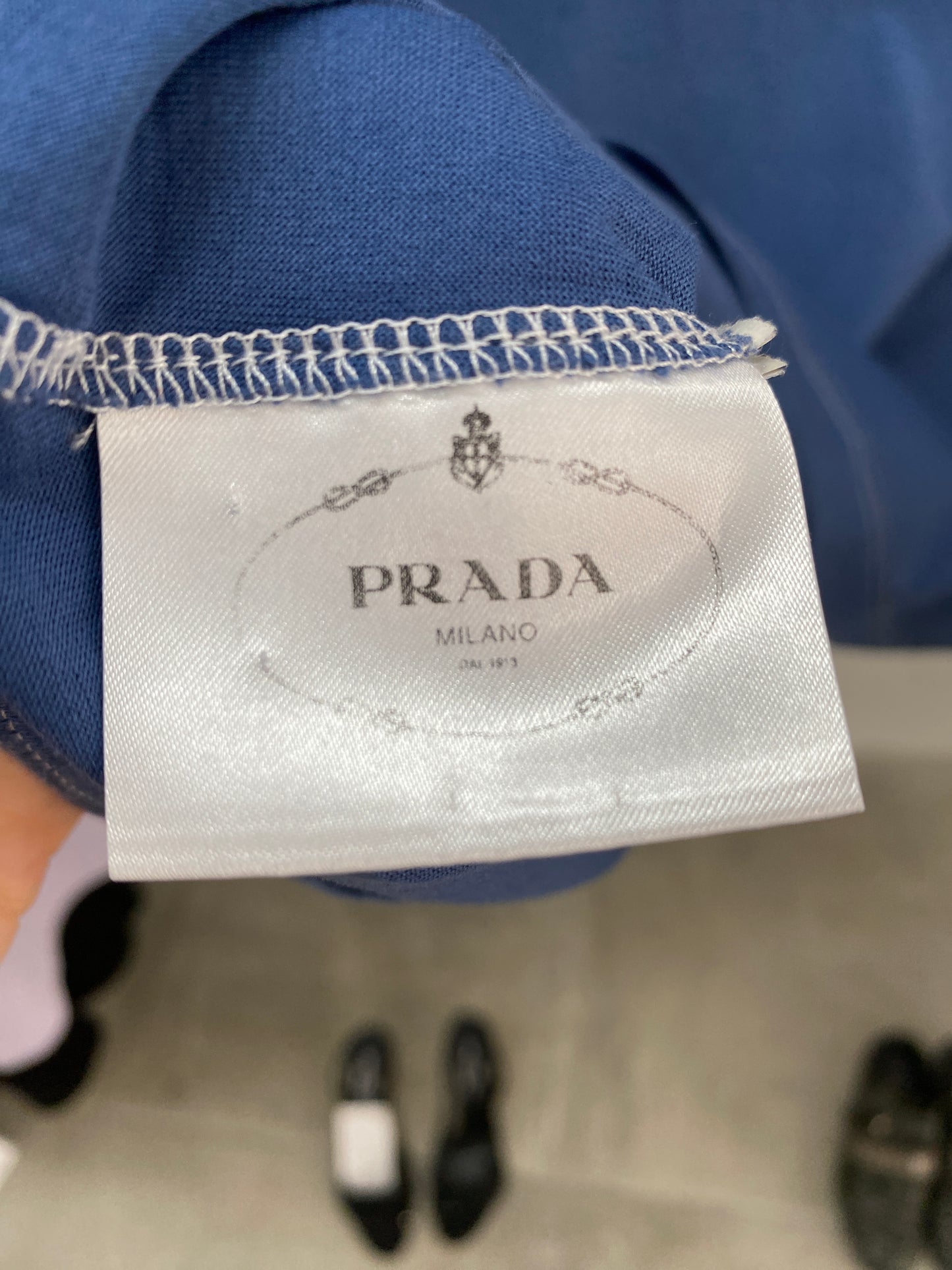 PRADA polo shirt with ruffled details (S)