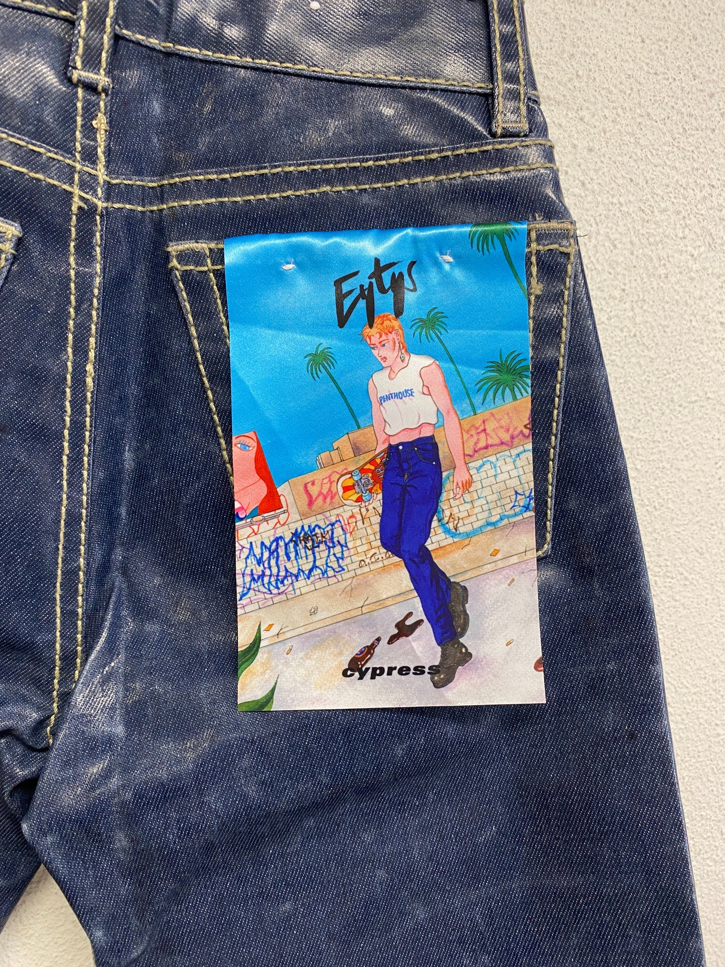 EYTYS blue vynil pants (XS)