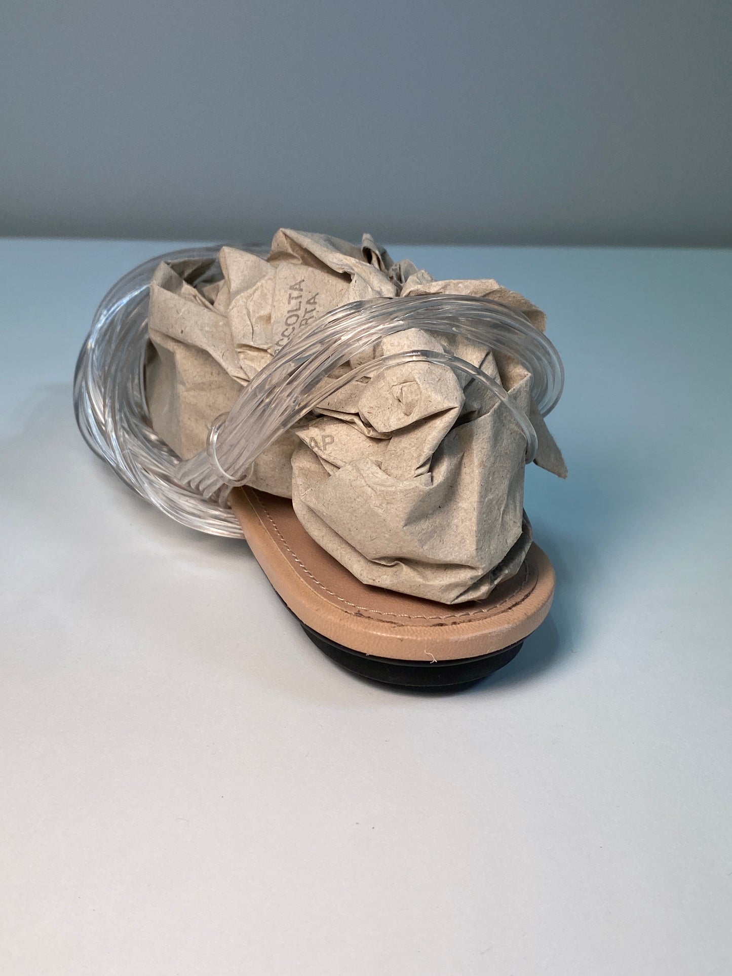 JIL SANDER clear strings flat sandals (37)