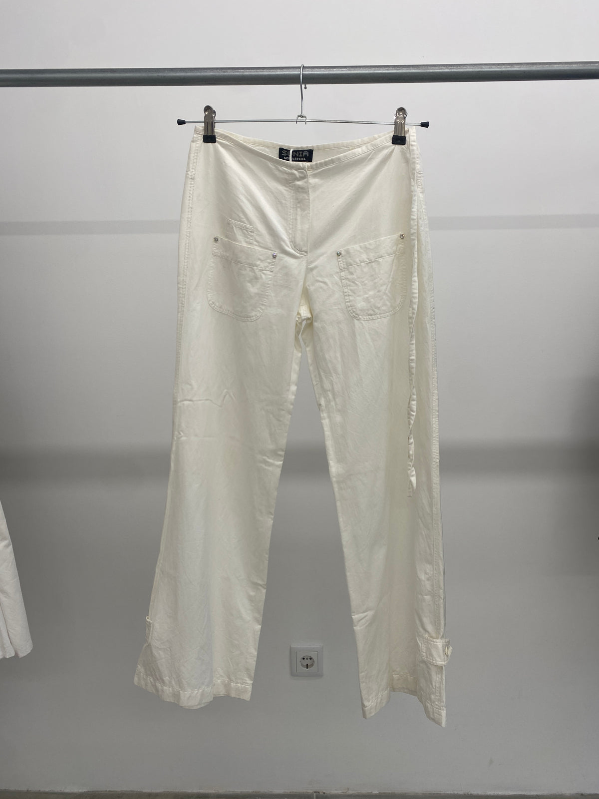 Sonia Rykiel white cotton trousers (36)