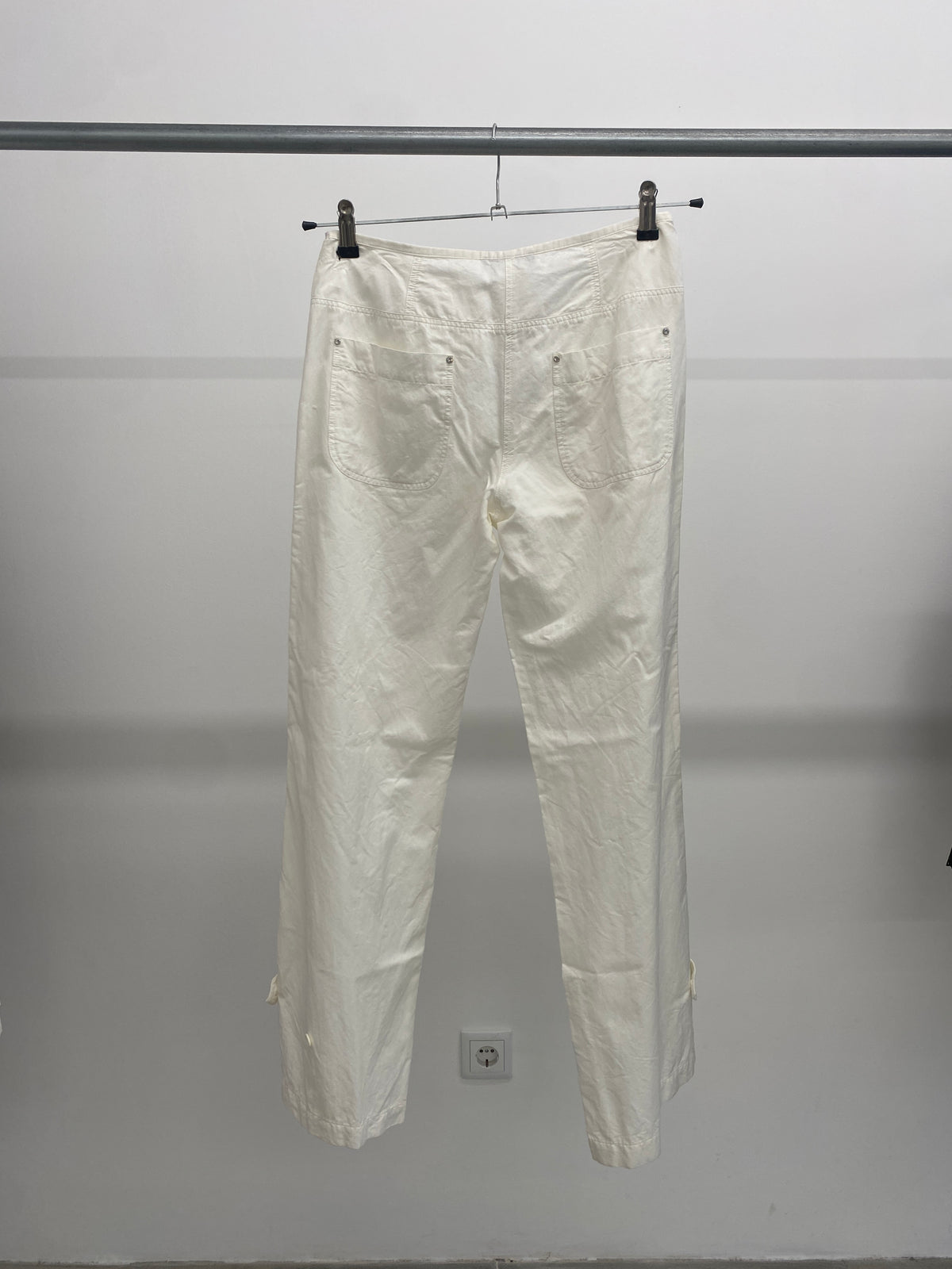 Sonia Rykiel white cotton trousers (36)