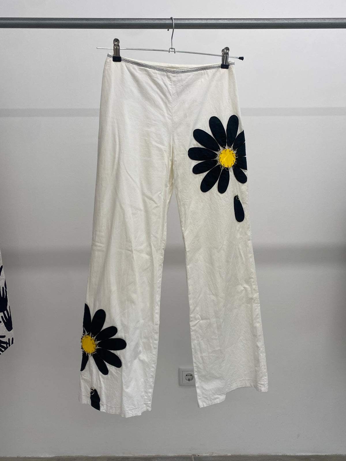 Paco Rabanne Daisy pattern cotton trousers (36)