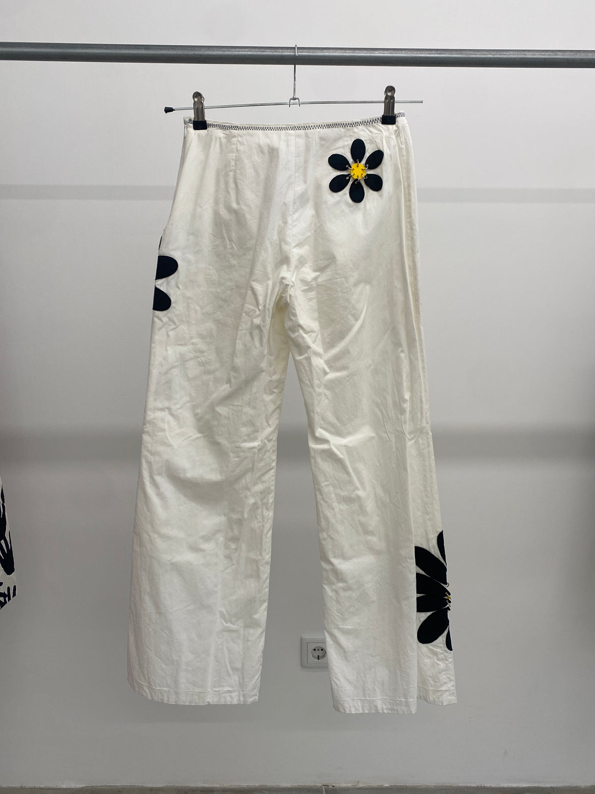 Paco Rabanne Daisy pattern cotton trousers (36)