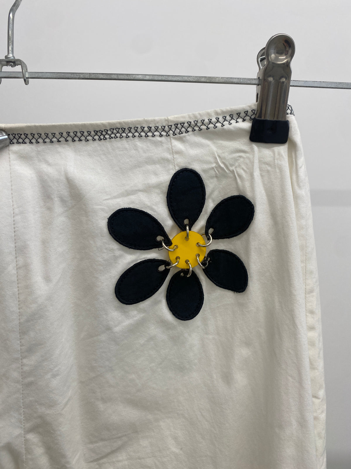Paco Rabanne Daisy pattern cotton trousers (36)
