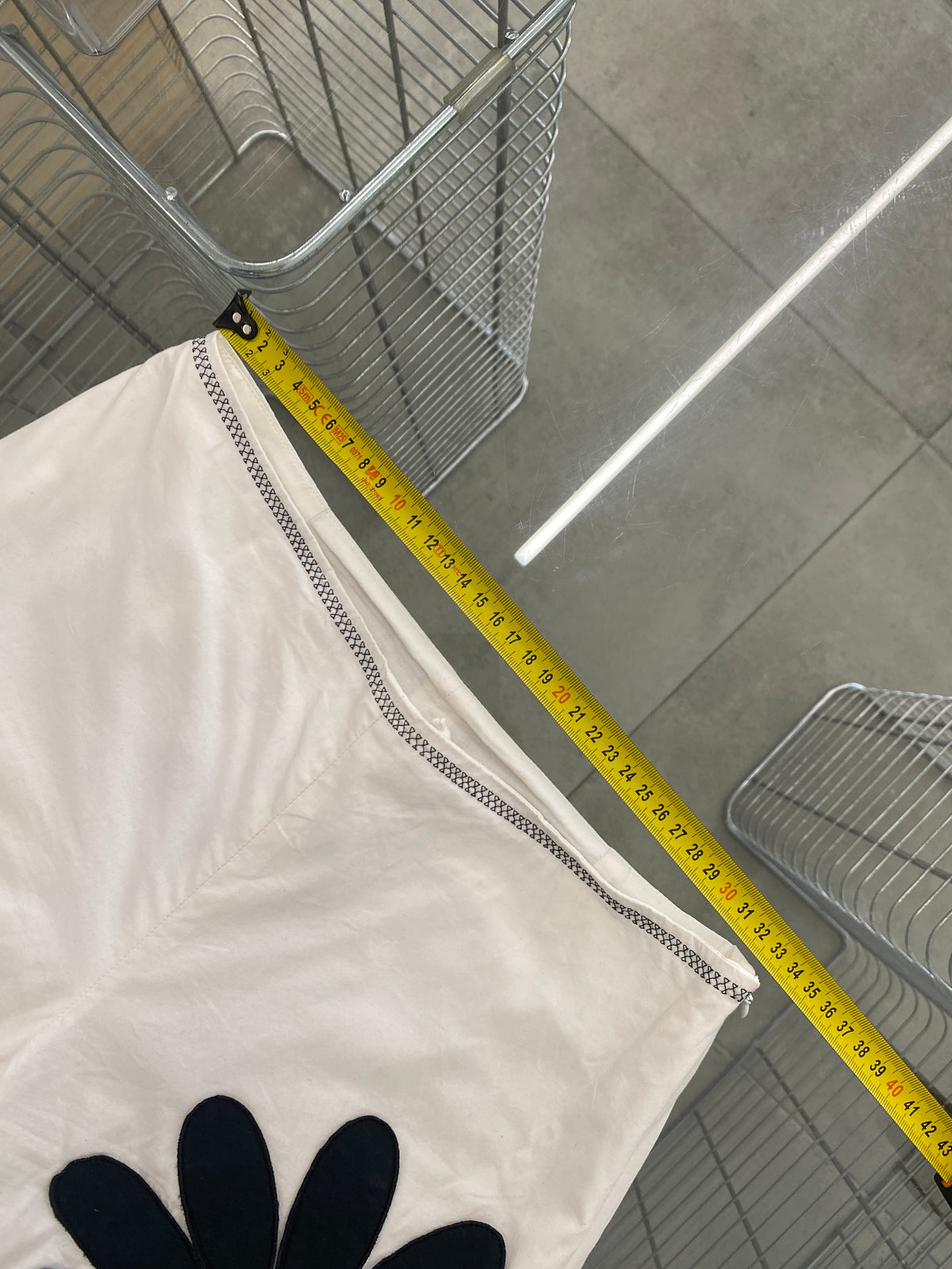 Paco Rabanne Daisy pattern cotton trousers (36)