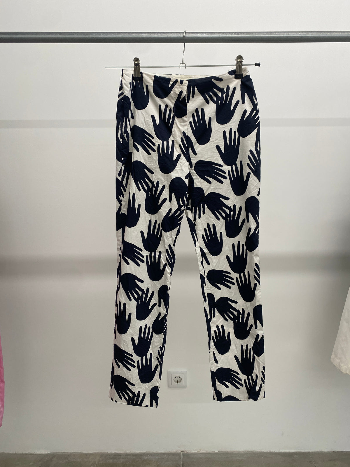 Sonia Rykiel Pre fall 2016 hand print pattern trousers (34)