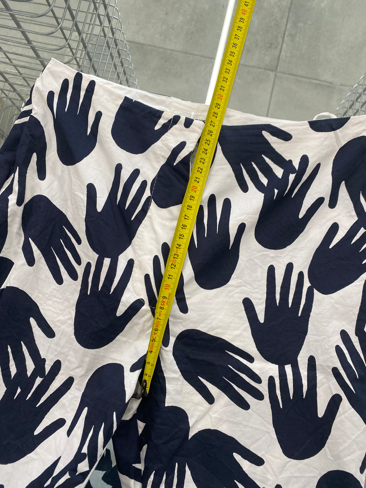 Sonia Rykiel Pre fall 2016 hand print pattern trousers (34)
