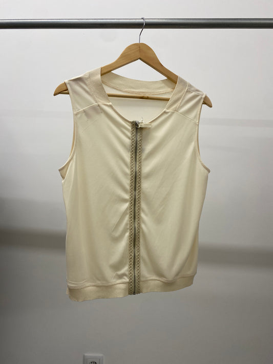 JEAN PAUL GAULTIER zipped vest (M)