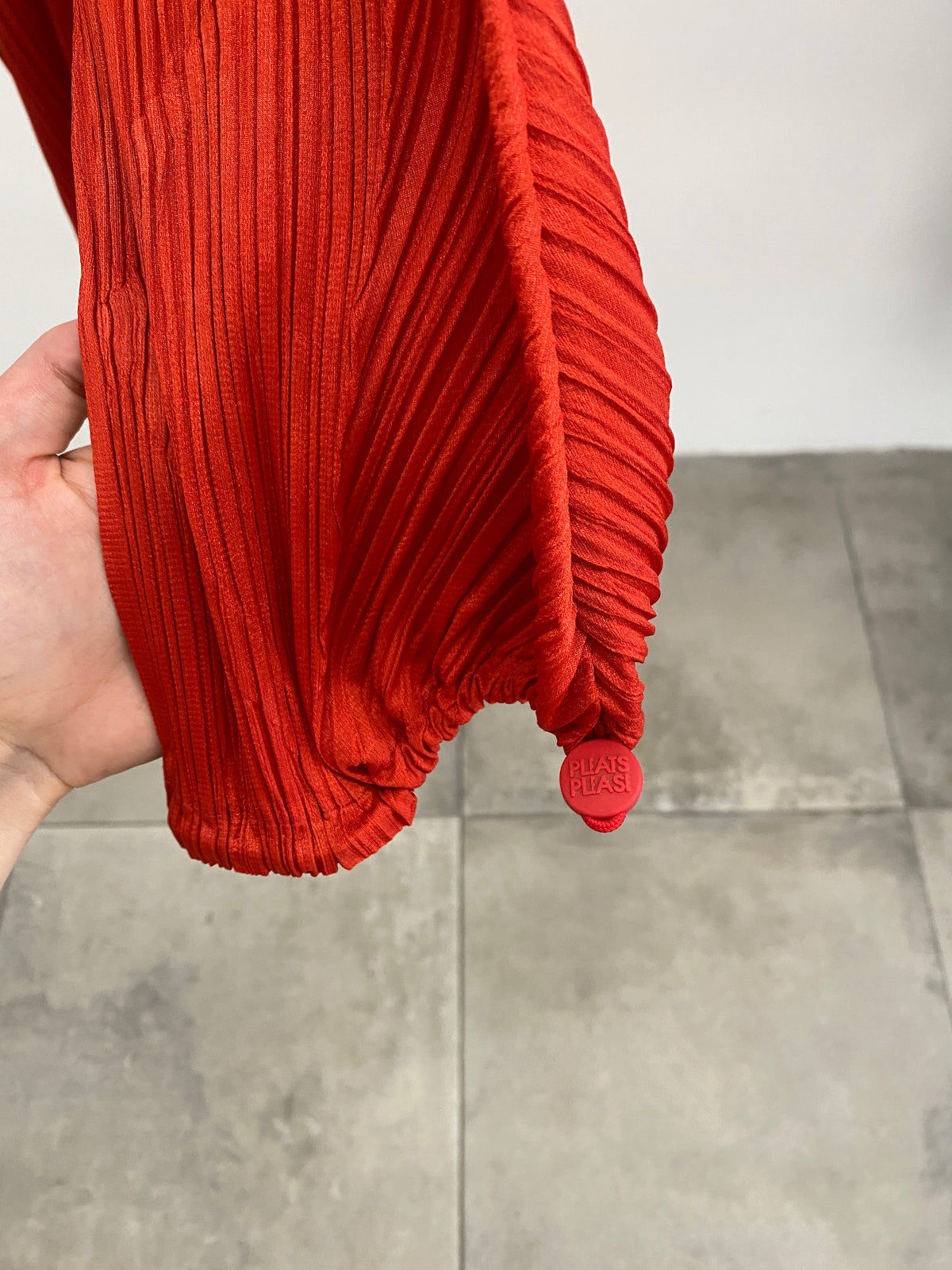 Issey Miyake Pleats Please AW99 red top (M)