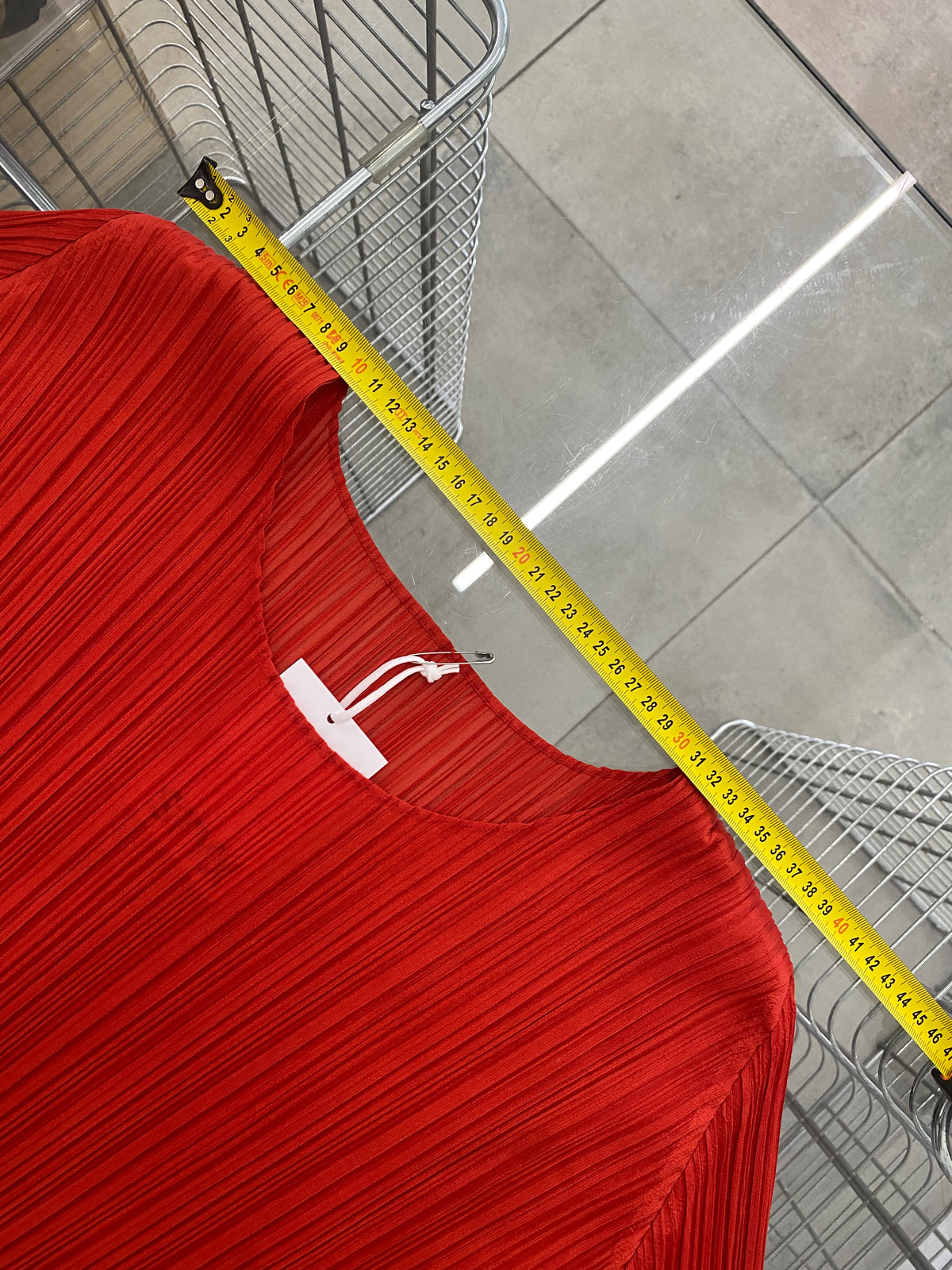 Issey Miyake Pleats Please AW99 red top (M)