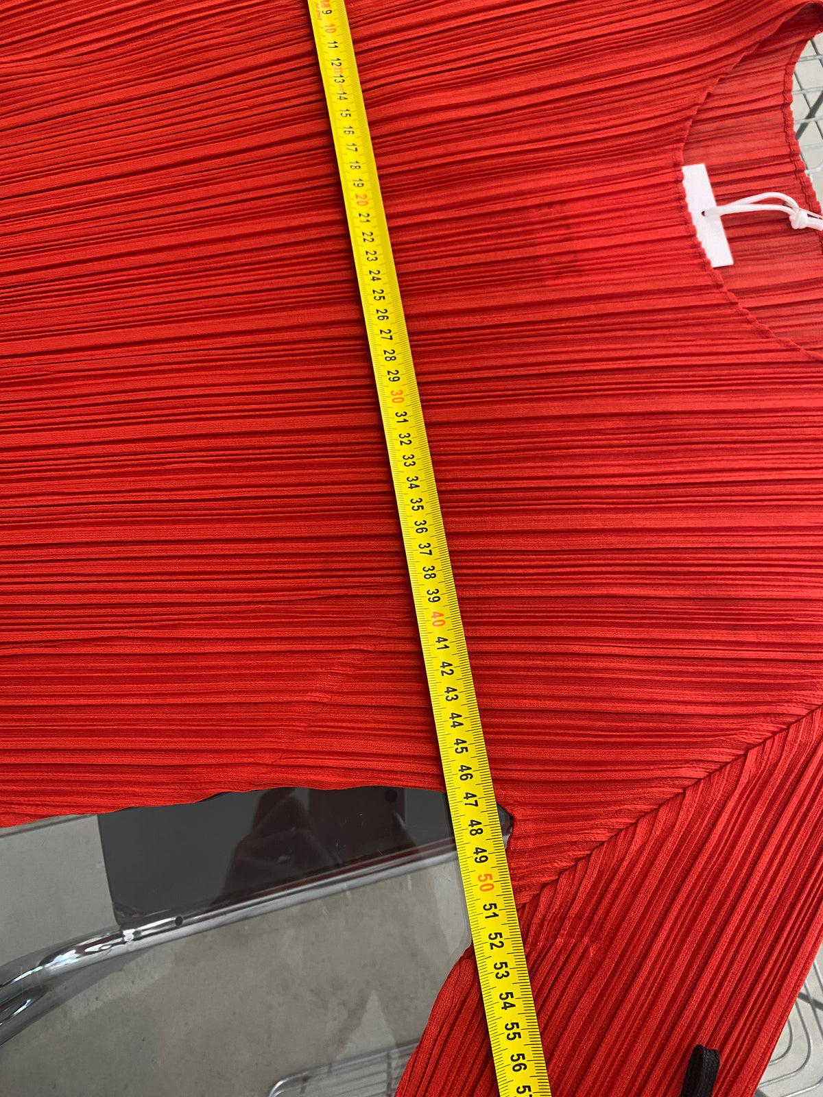 Issey Miyake Pleats Please AW99 red top (M)
