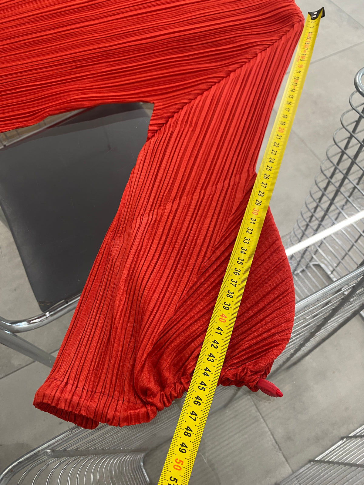 Issey Miyake Pleats Please AW99 red top (M)