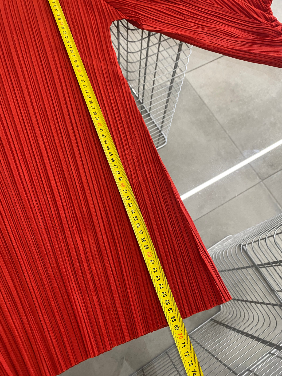 Issey Miyake Pleats Please AW99 red top (M)