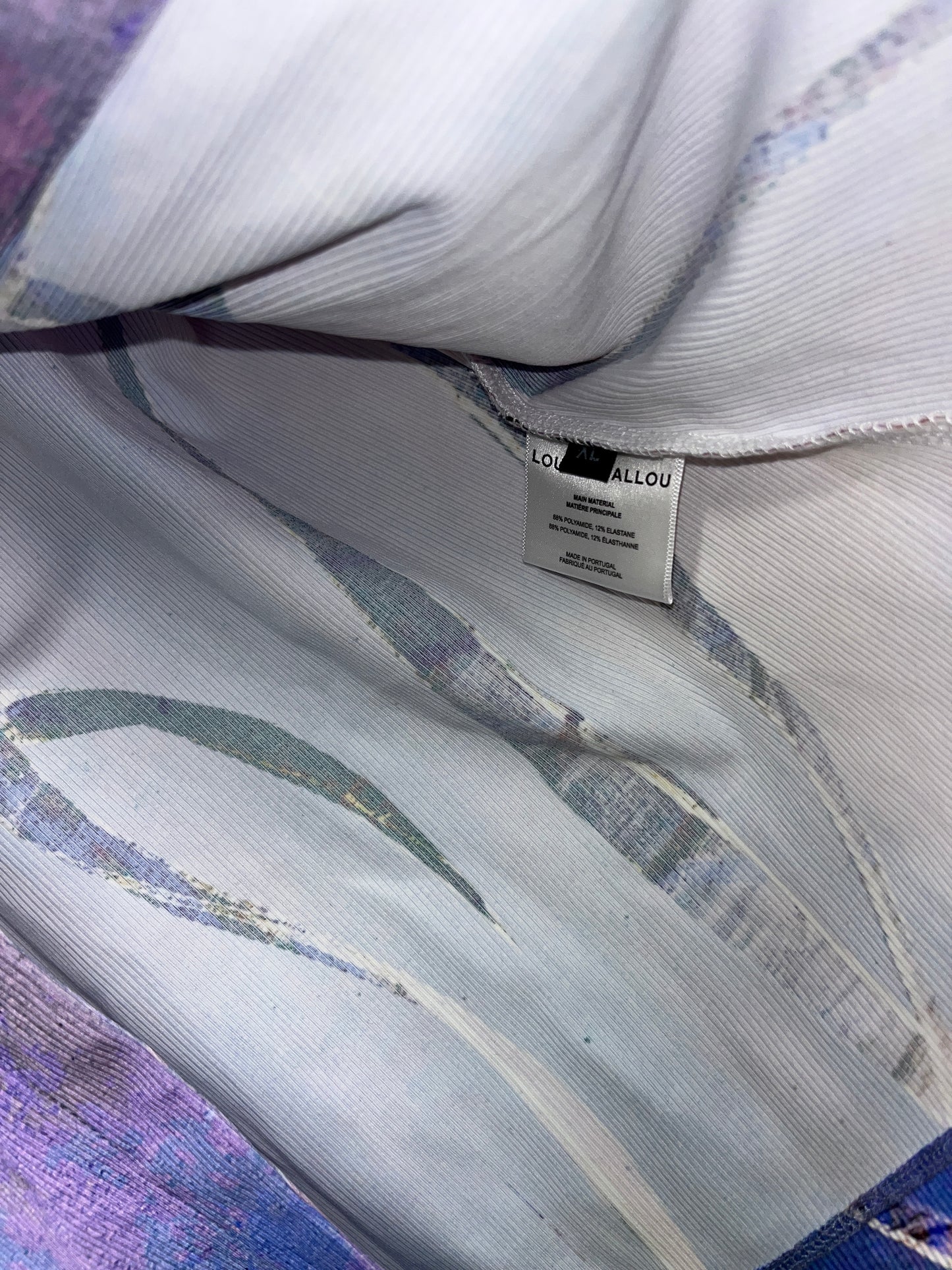 LOUISA BALLOU top with golden hoop closure and flared sleeves (XL)