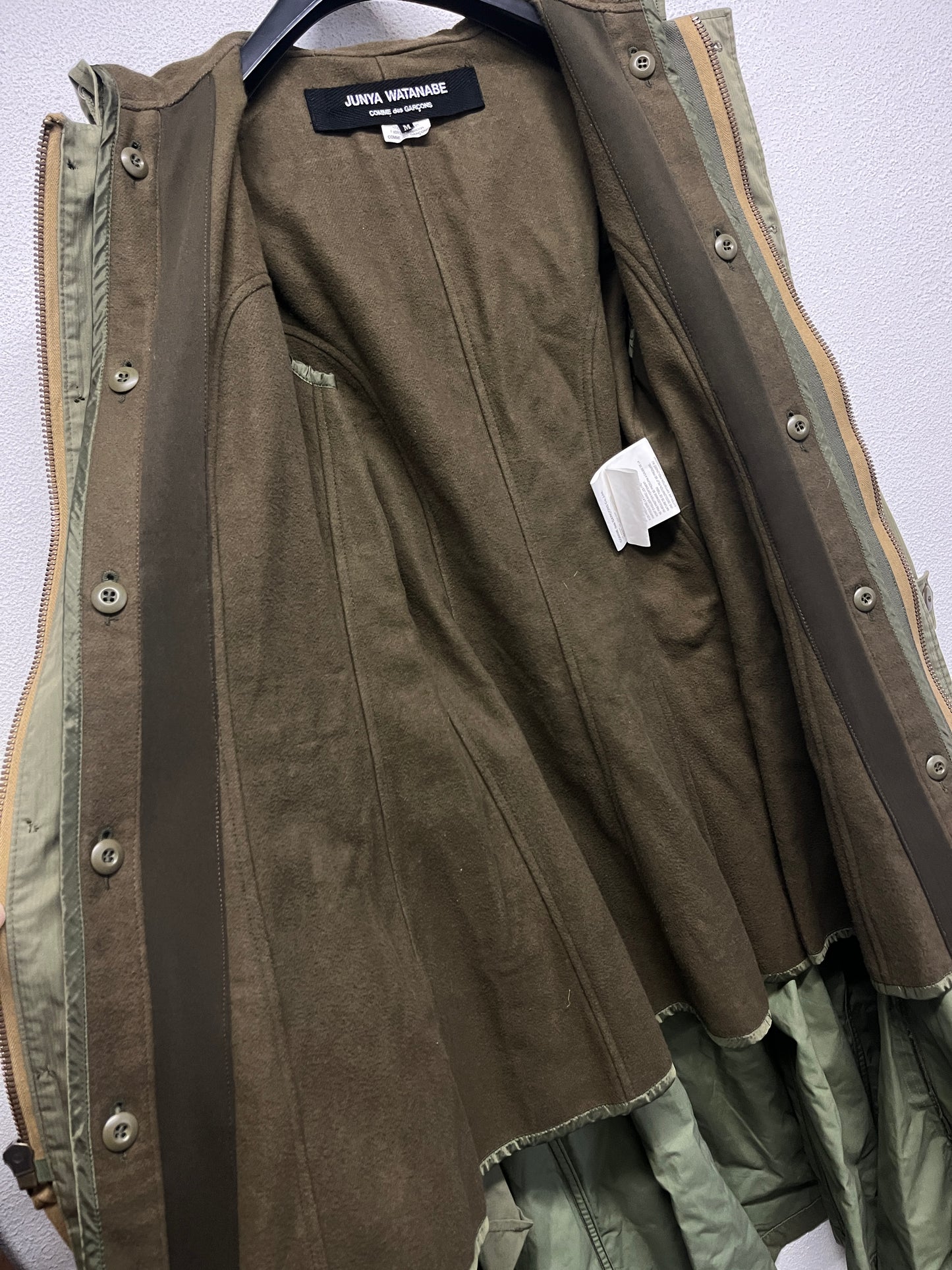 COMME DES GARÇONS JUNYA WATANABE cargo coat with separate coat inside (S/M)