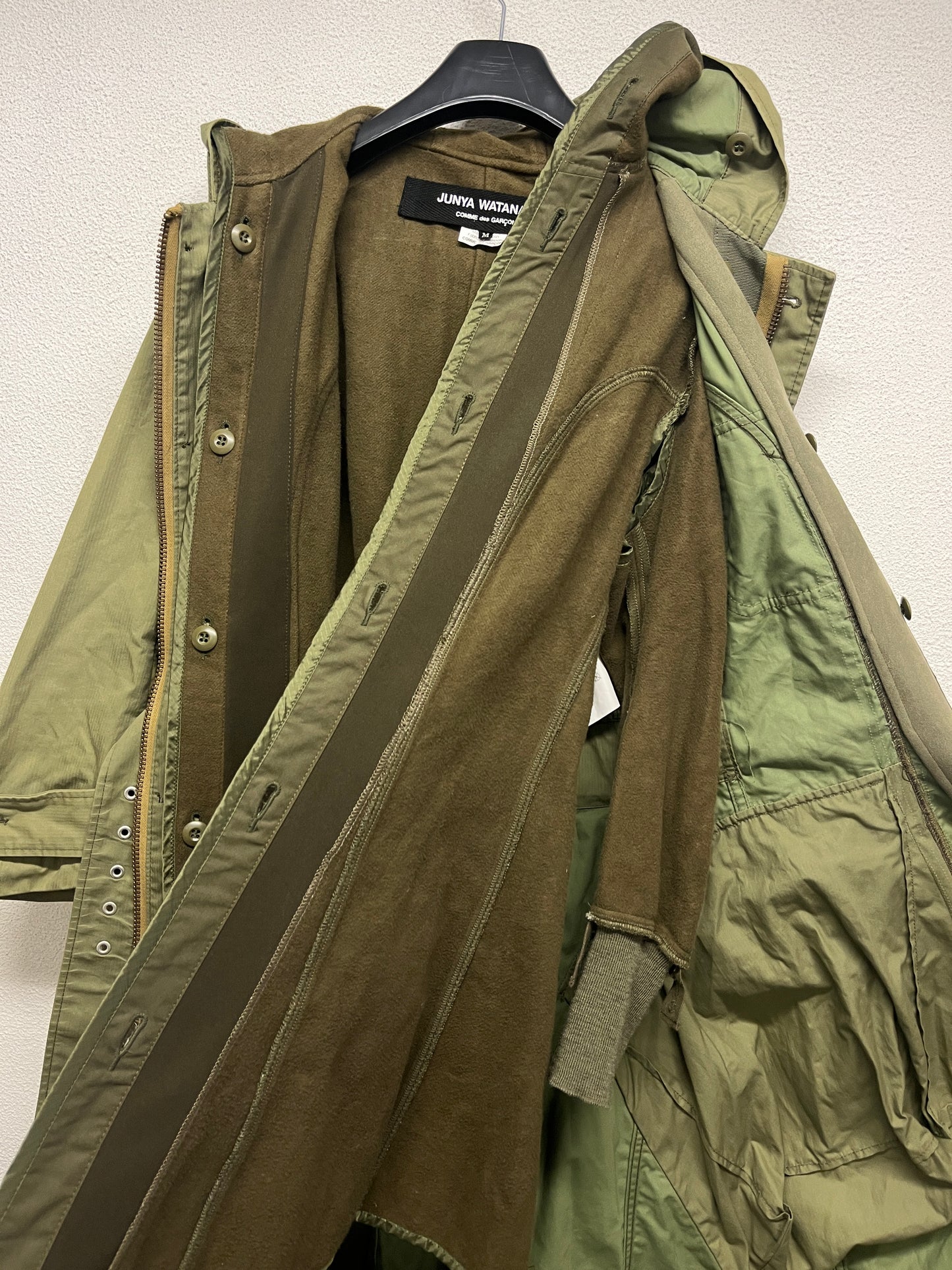 COMME DES GARÇONS JUNYA WATANABE cargo coat with separate coat inside (S/M)